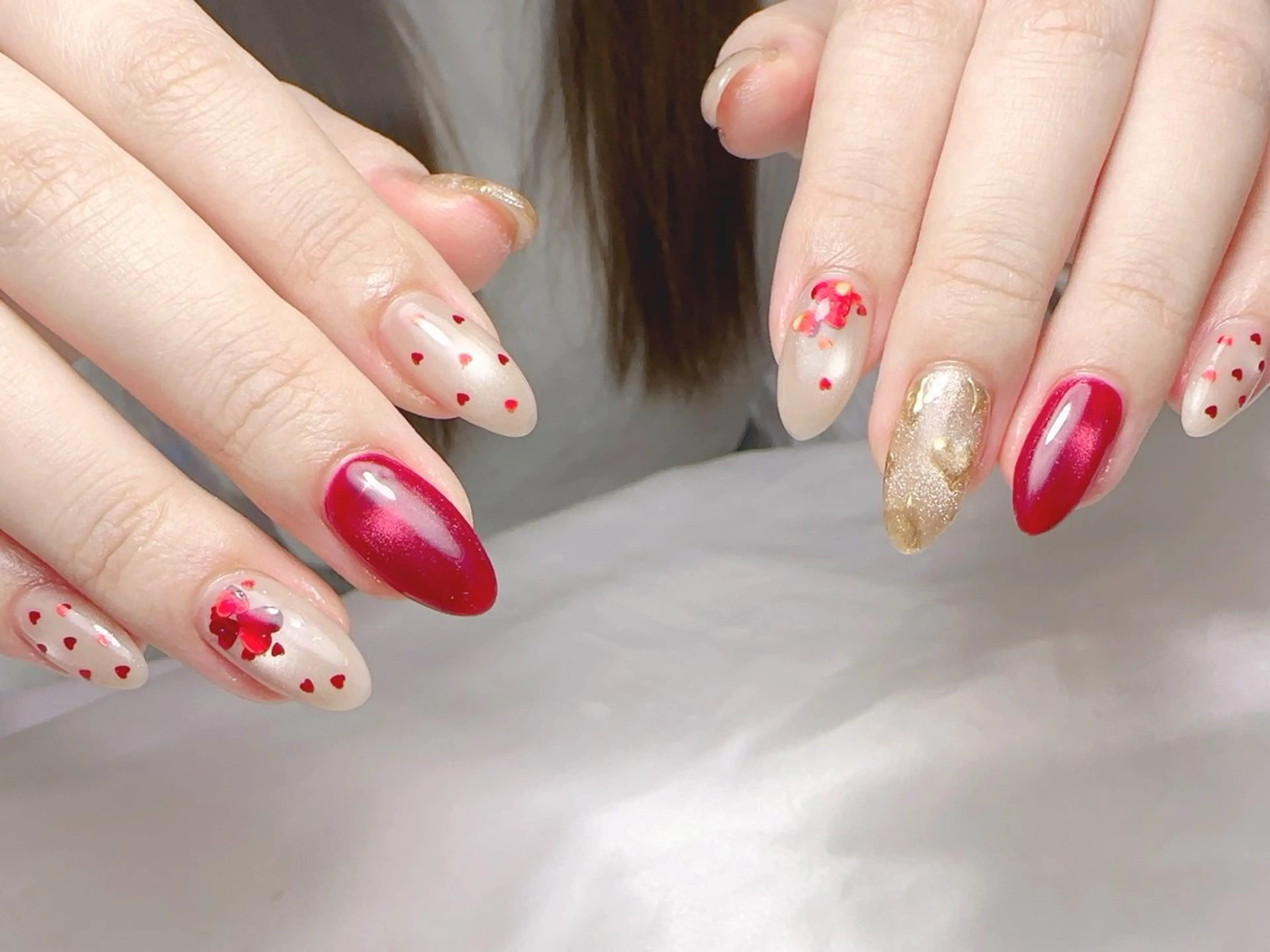 ネイル ハンドネイル Cherie PINKのネイルデザイン