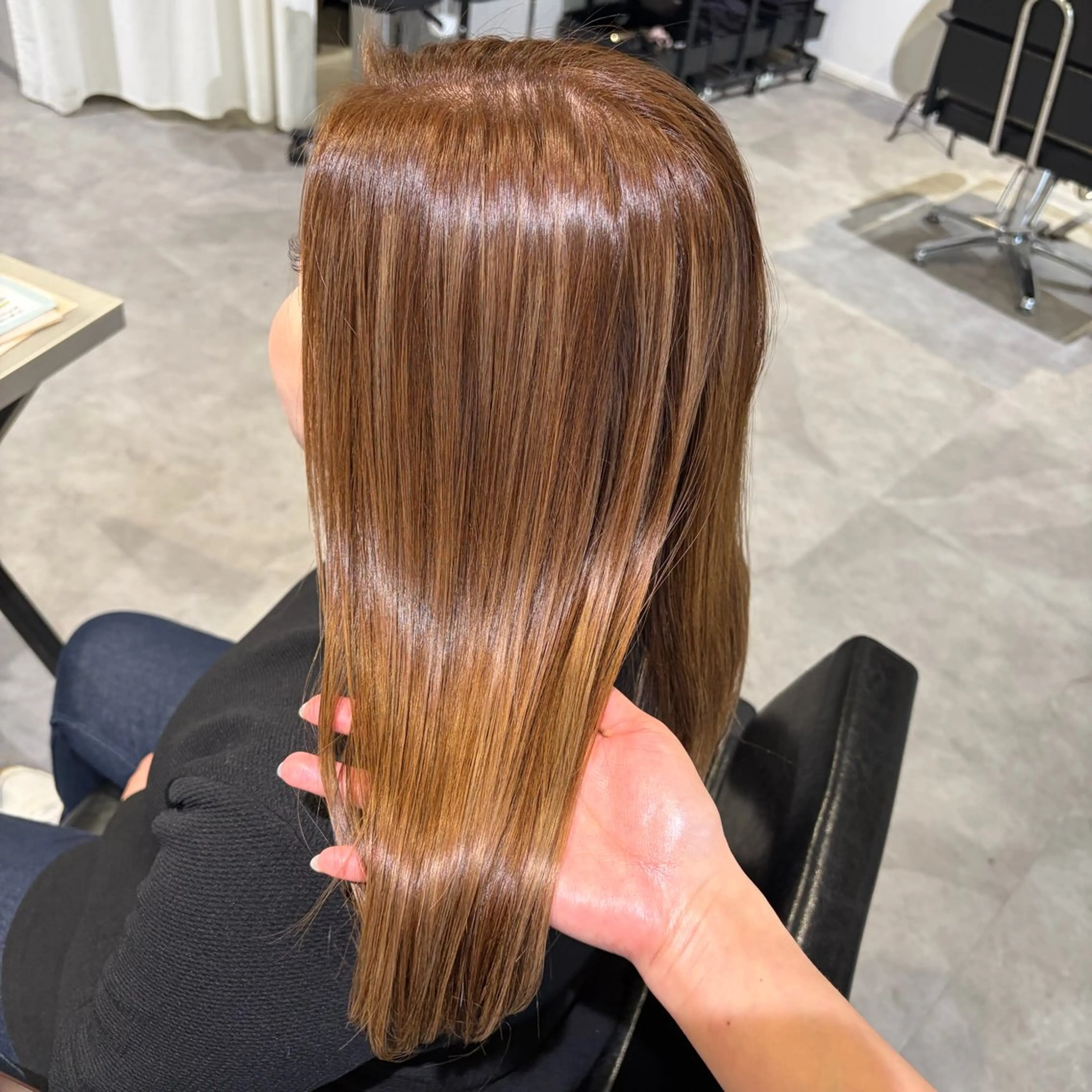 ロング カラー ベージュカラー ハイライトカラー ハイライト カット ヘアカラー MIRUKA/ 暖色カラー/ベージュのヘアスタイル
