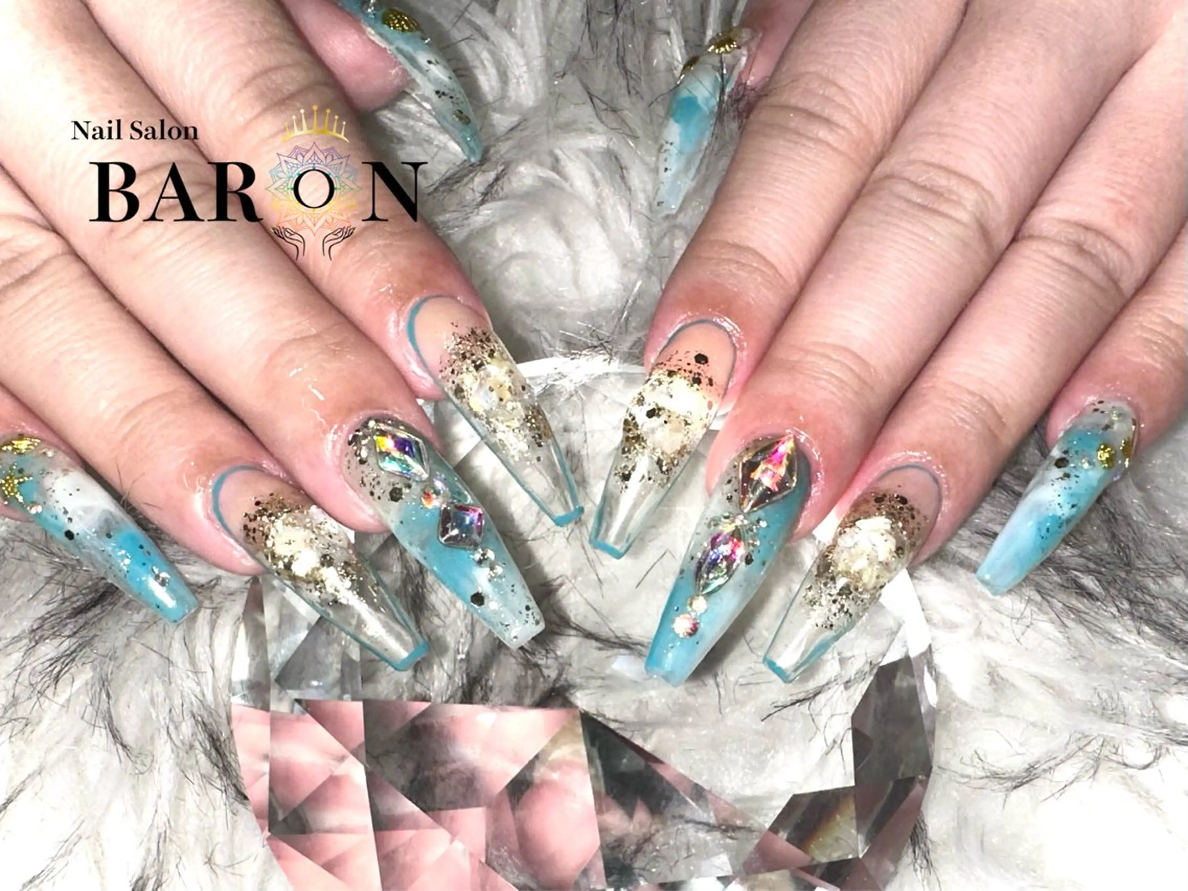 ネイル 持ち込み スカルプネイル ♛BARON♛ YURAのネイルデザイン