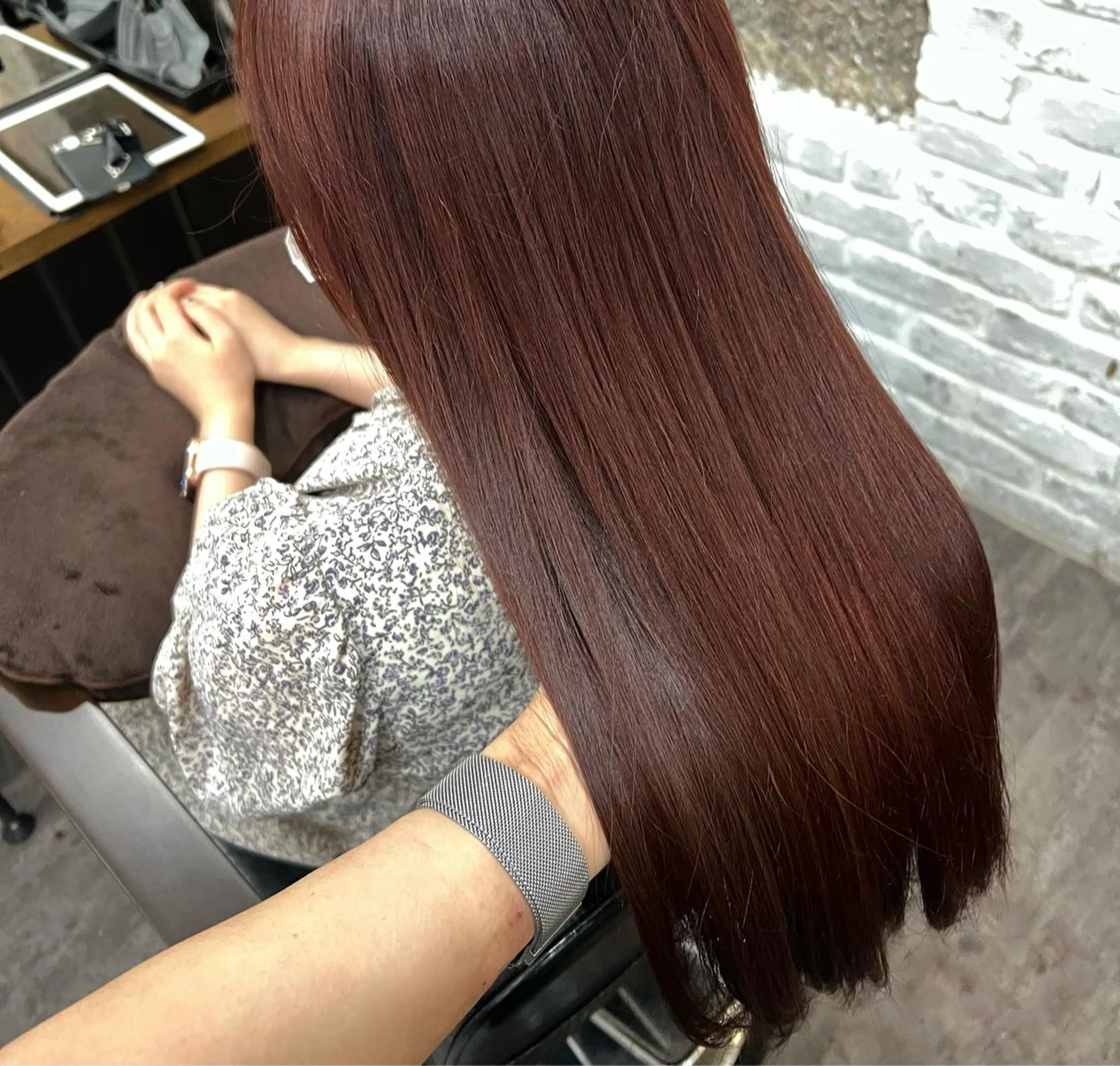 ロング カラー ブラウンカラー 透明感カラー ピンクカラー ピンクブラウン 透明感style 🌿 ASUKAのヘアスタイル