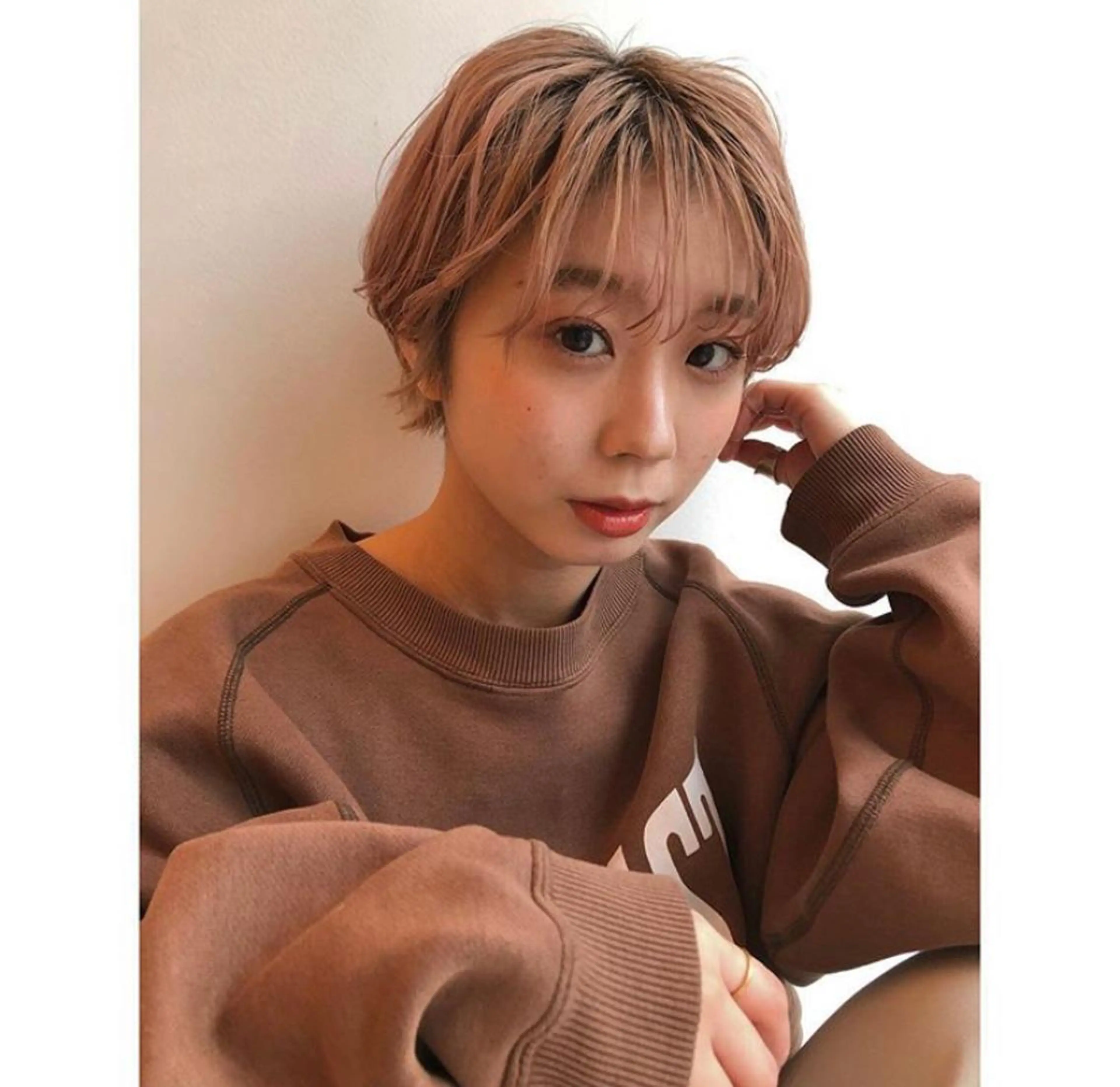 ショート カット ヘアカラー トリートメント 矢場町/栄/上前津/ 佐藤祐希のヘアスタイル