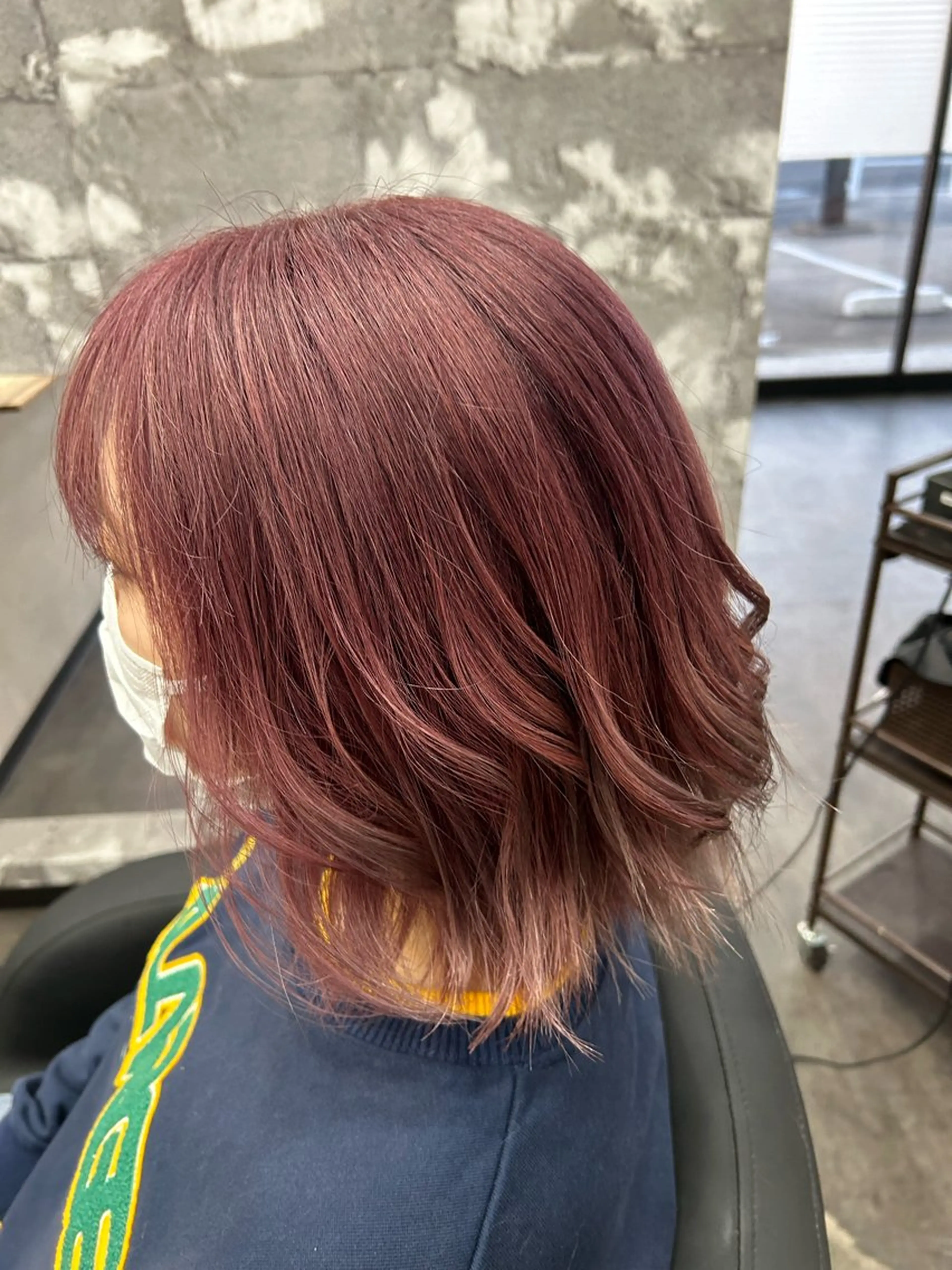 ミディアム カラー ピンクカラー ボブ ヘアカラー トリートメント Seaツイスト/ ユウガのヘアスタイル