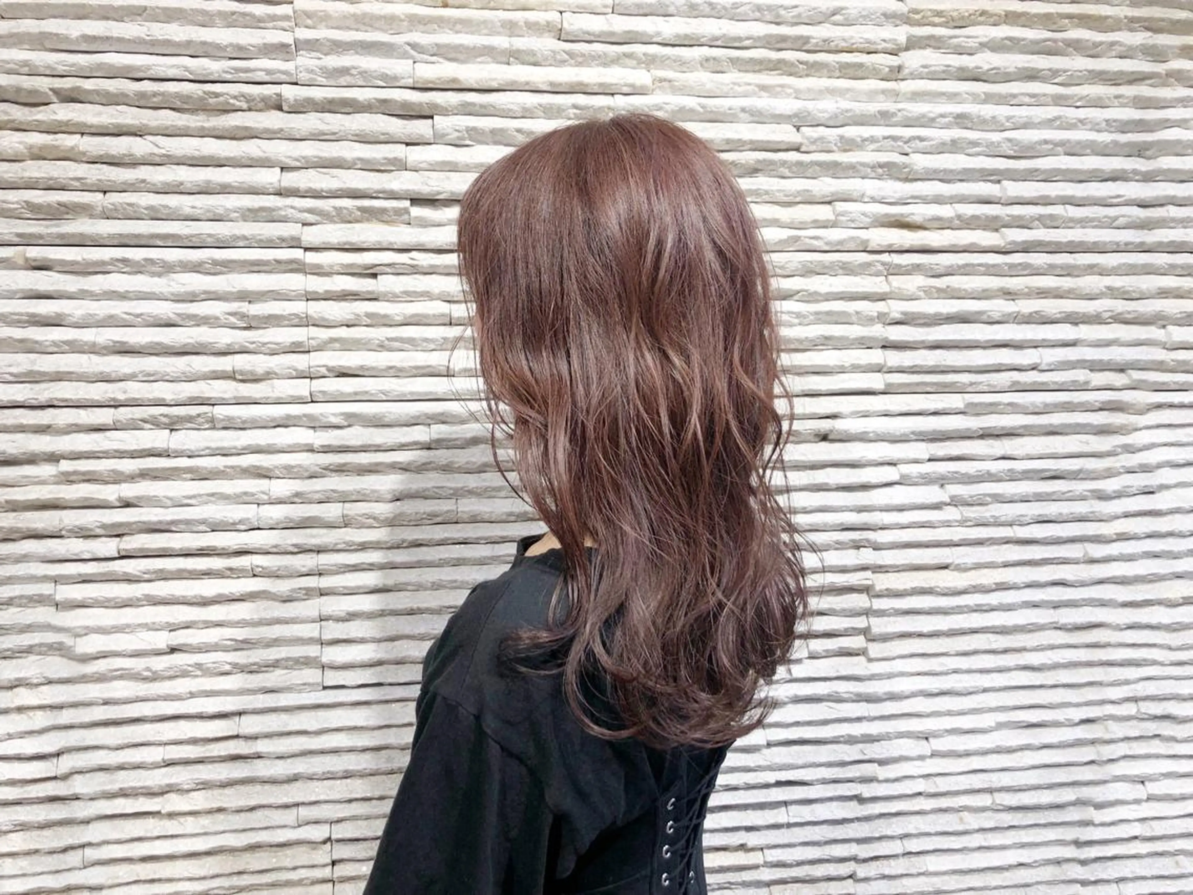 セミロング カラー イルミナカラー 嶋田 ゆきのヘアスタイル