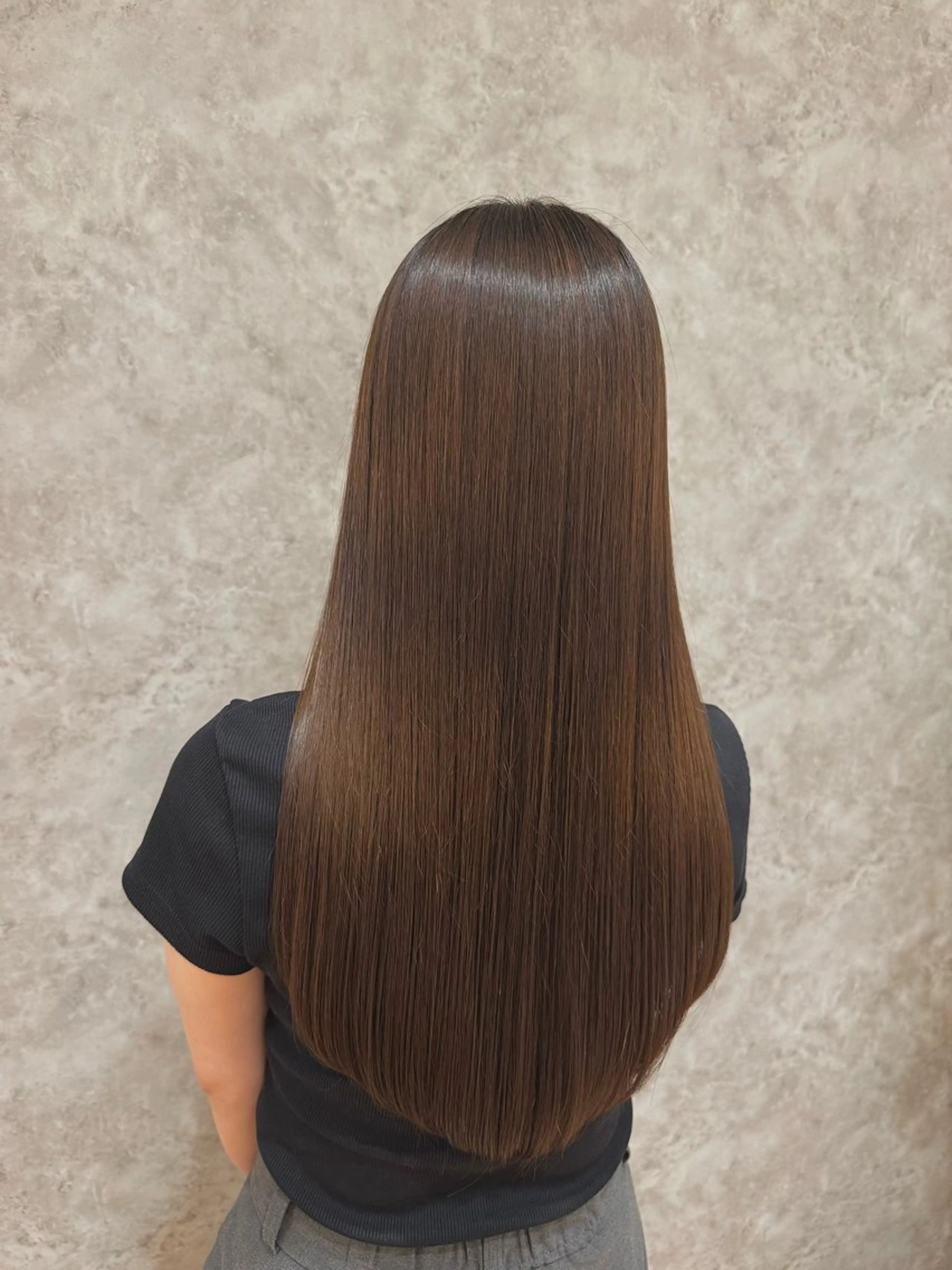 【人気No2メニュー】【SNSで話題】髪質改善ストレートパーマ+カット+トリートメントの写真