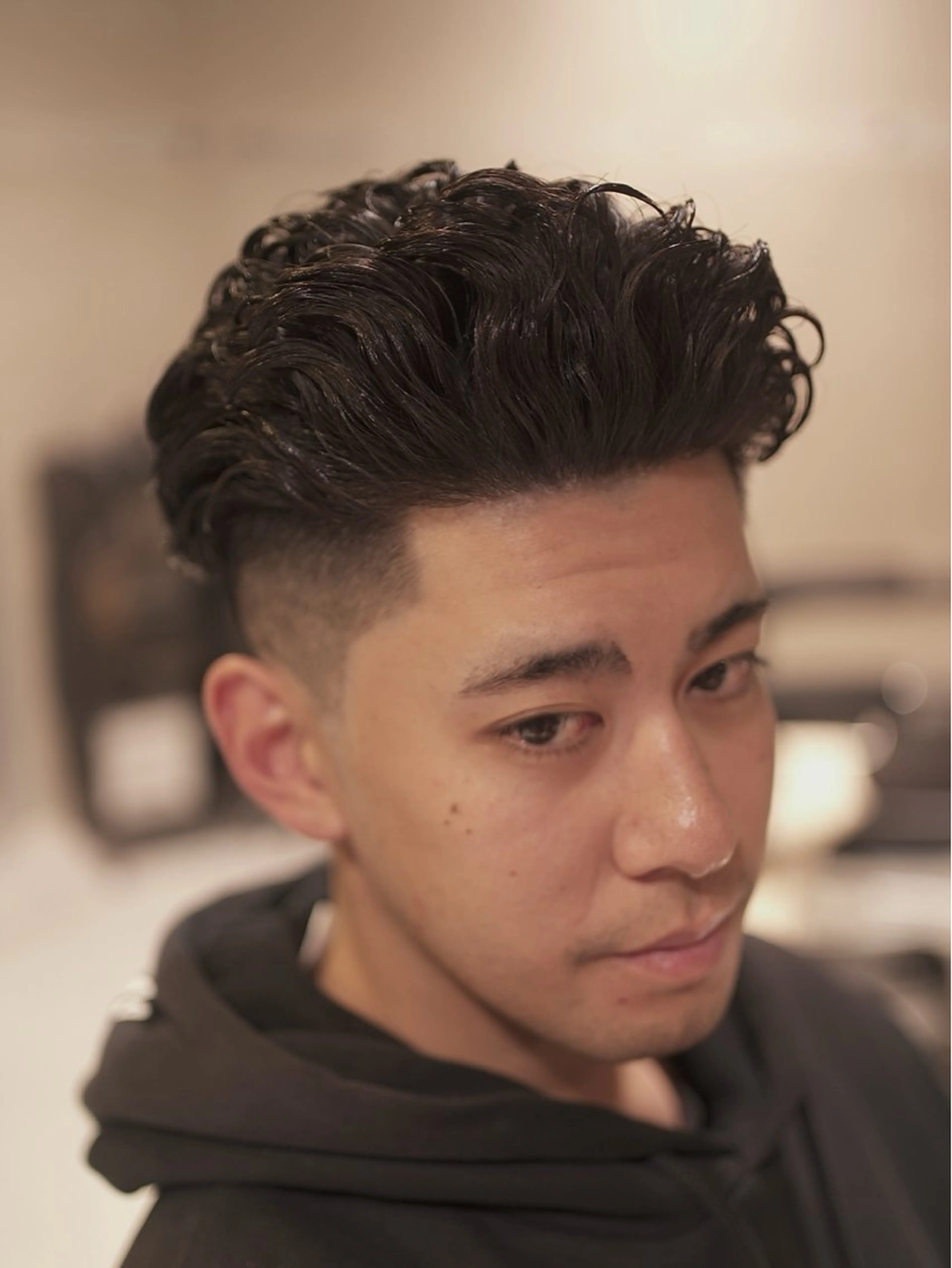 ショート パーマ カット パーマ 吉祥寺バーバー takumiのヘアスタイル