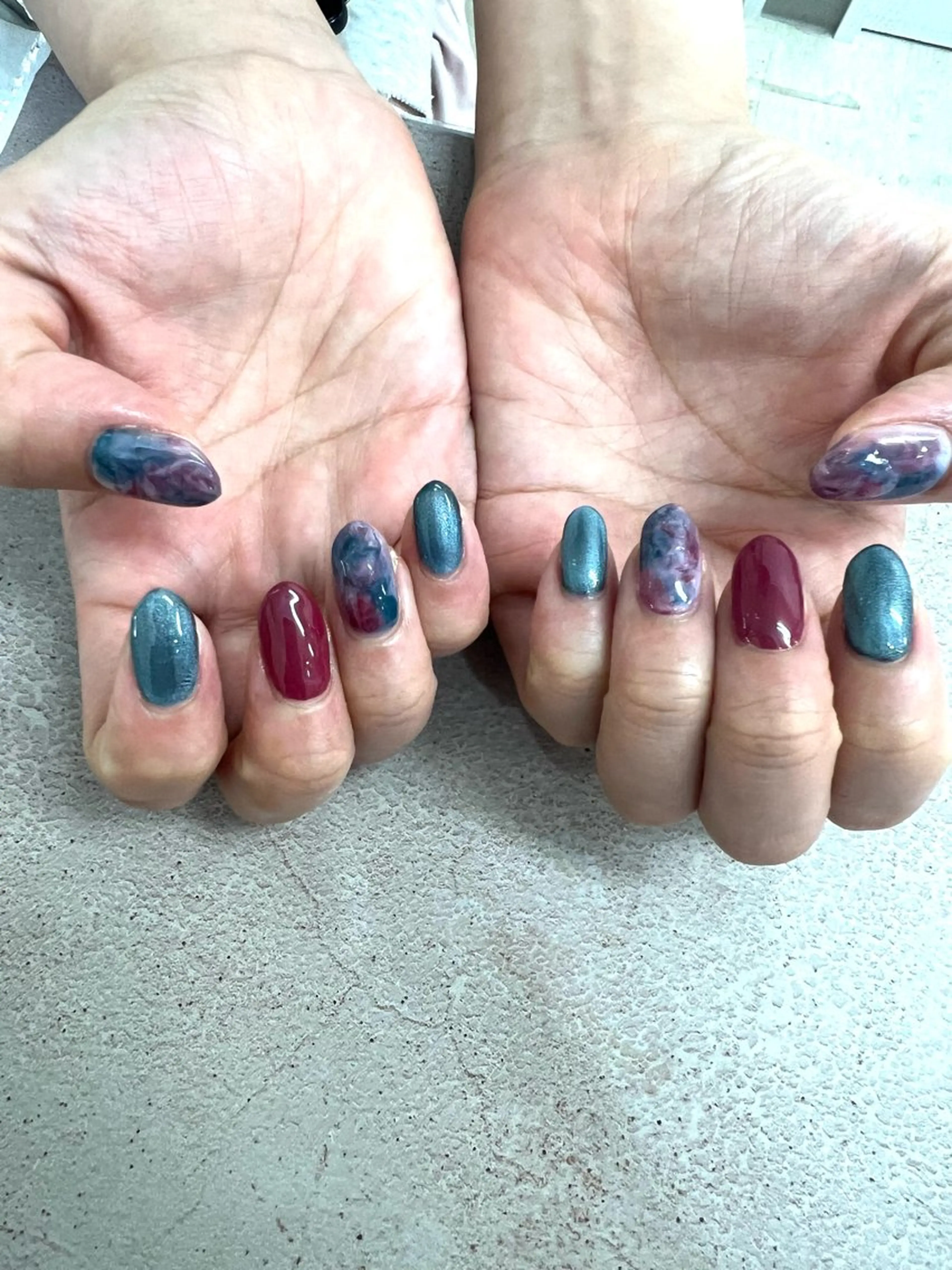 ネイル マグネットネイル ニュアンスネイル ピュアネイル pureのネイルデザイン