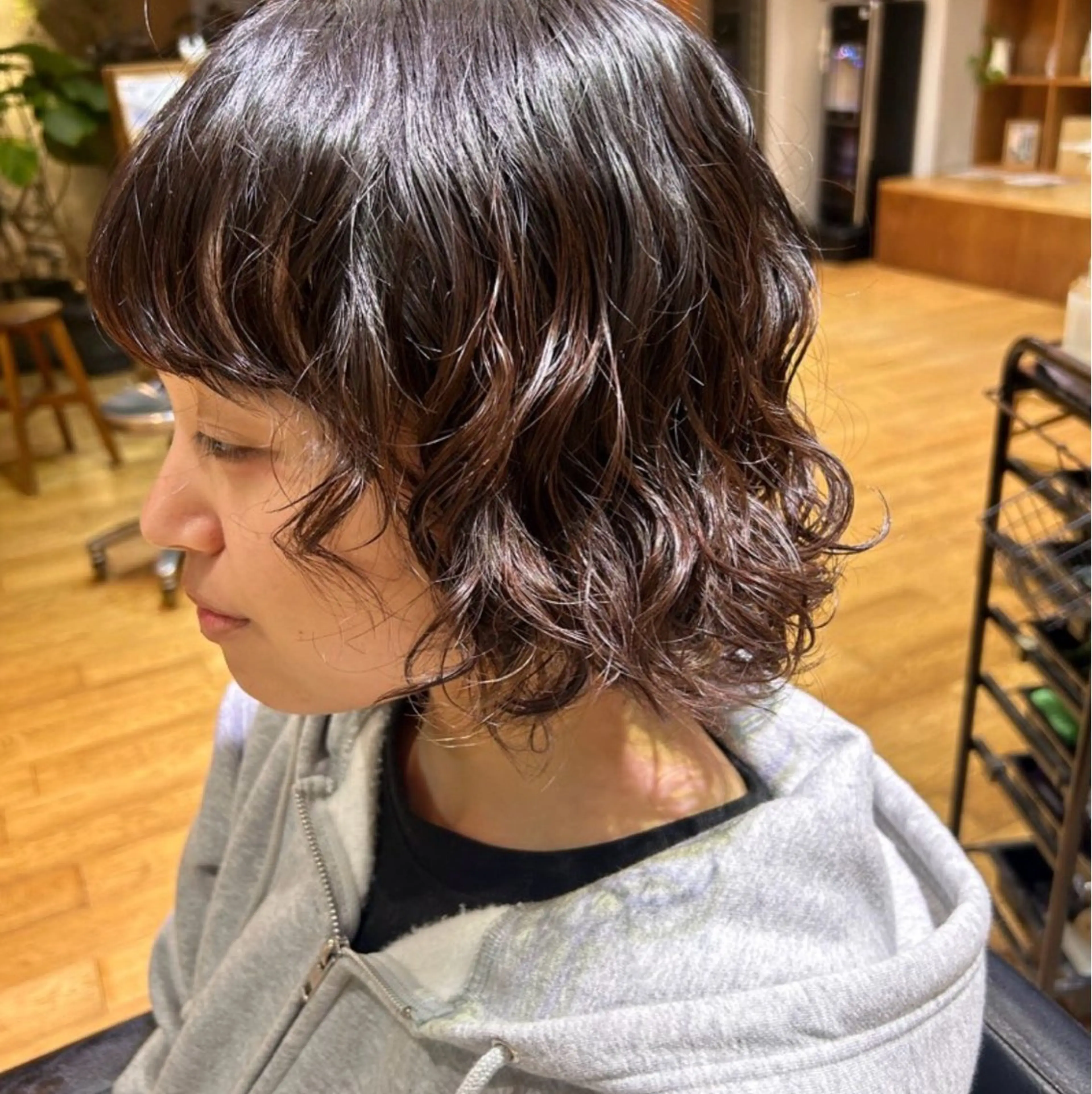 ショート パーマ カット パーマ 【パーマ🌀/暖色カ ラー🍷】ななこ🌴のヘアスタイル