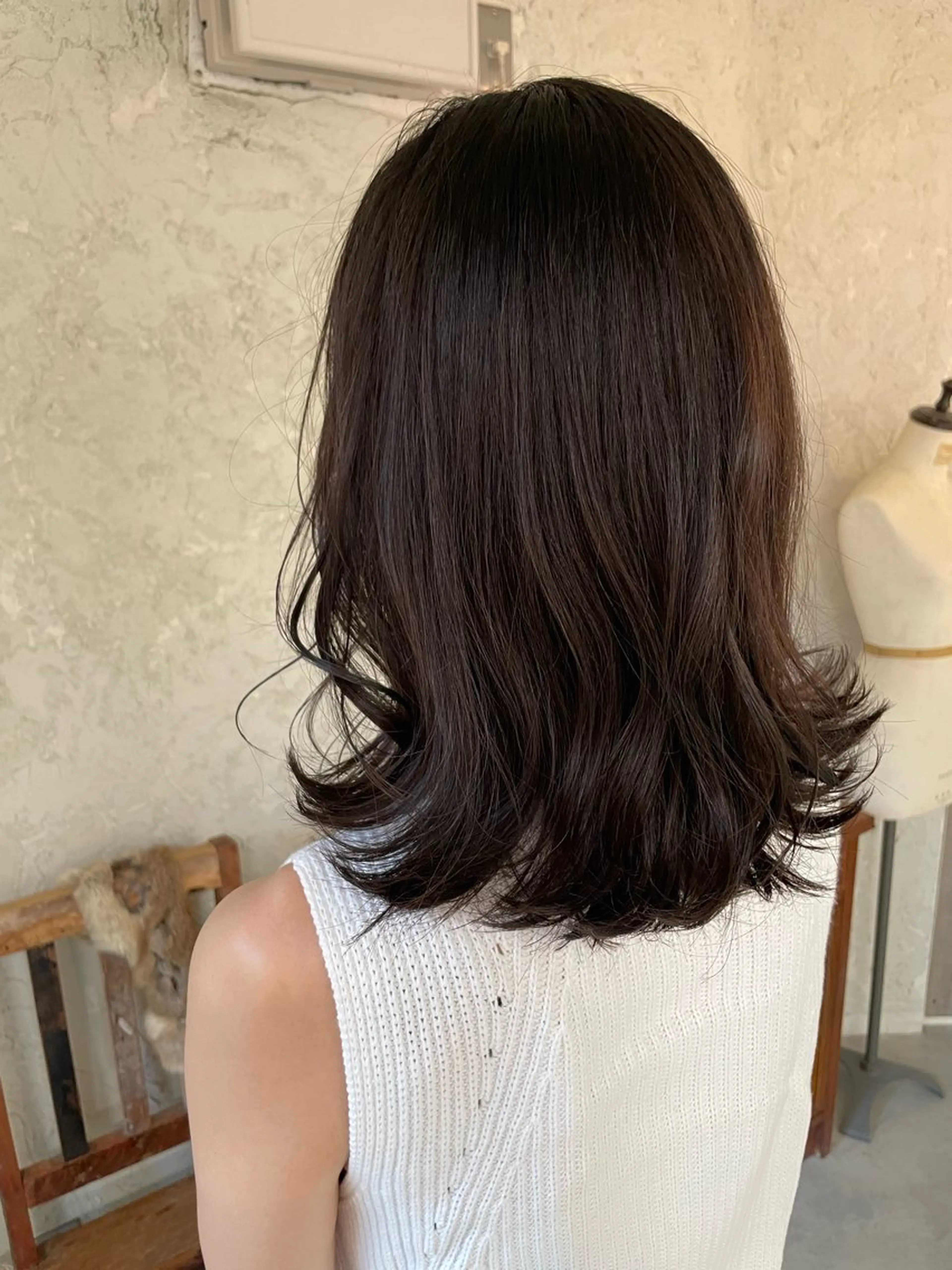 ミディアム カラー ヘアカラー トリートメント 梅澤 麻衣のヘアスタイル