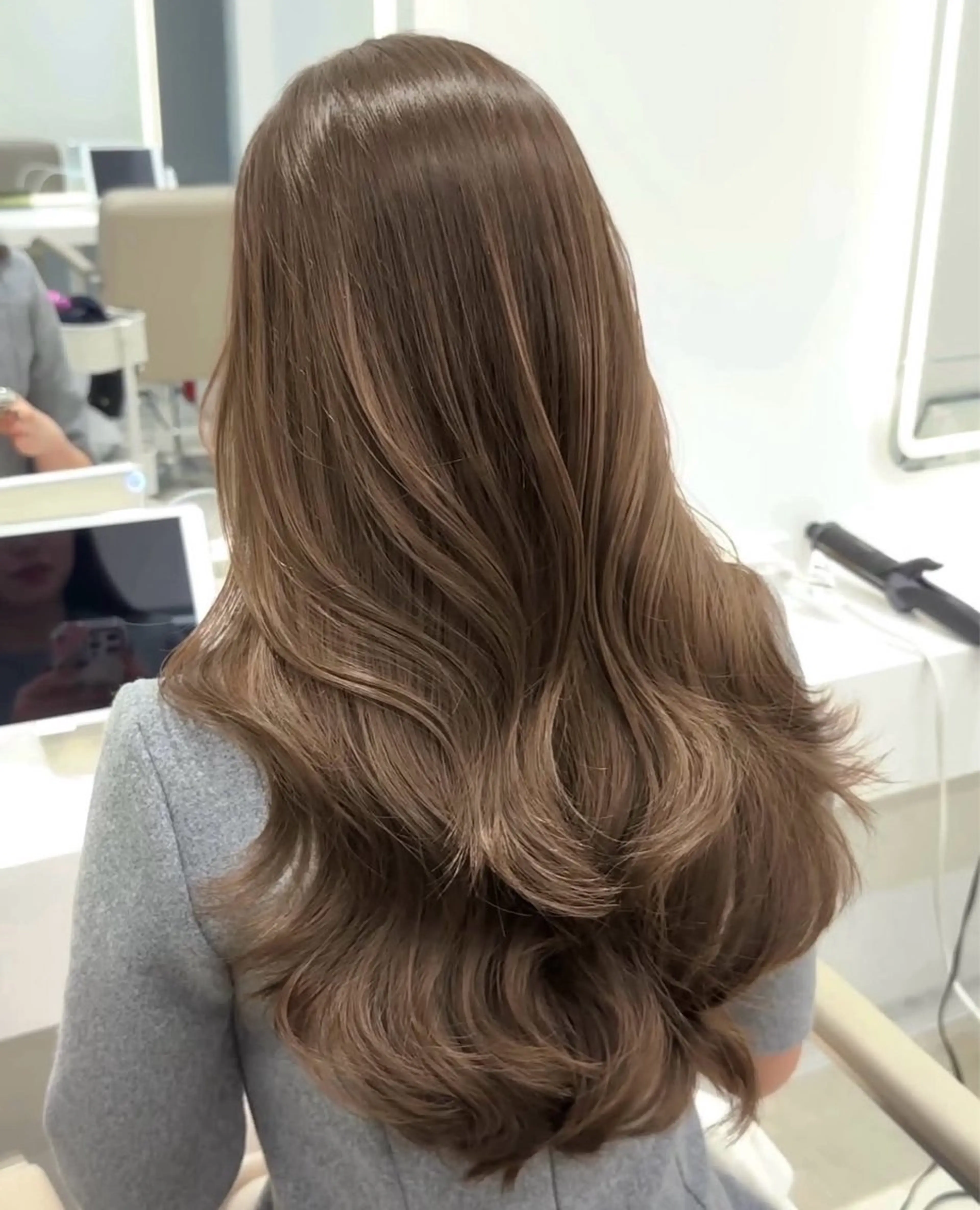 ロング カット ヘアカラー トリートメント ダブルカラー髪質改善 /Annaのヘアスタイル