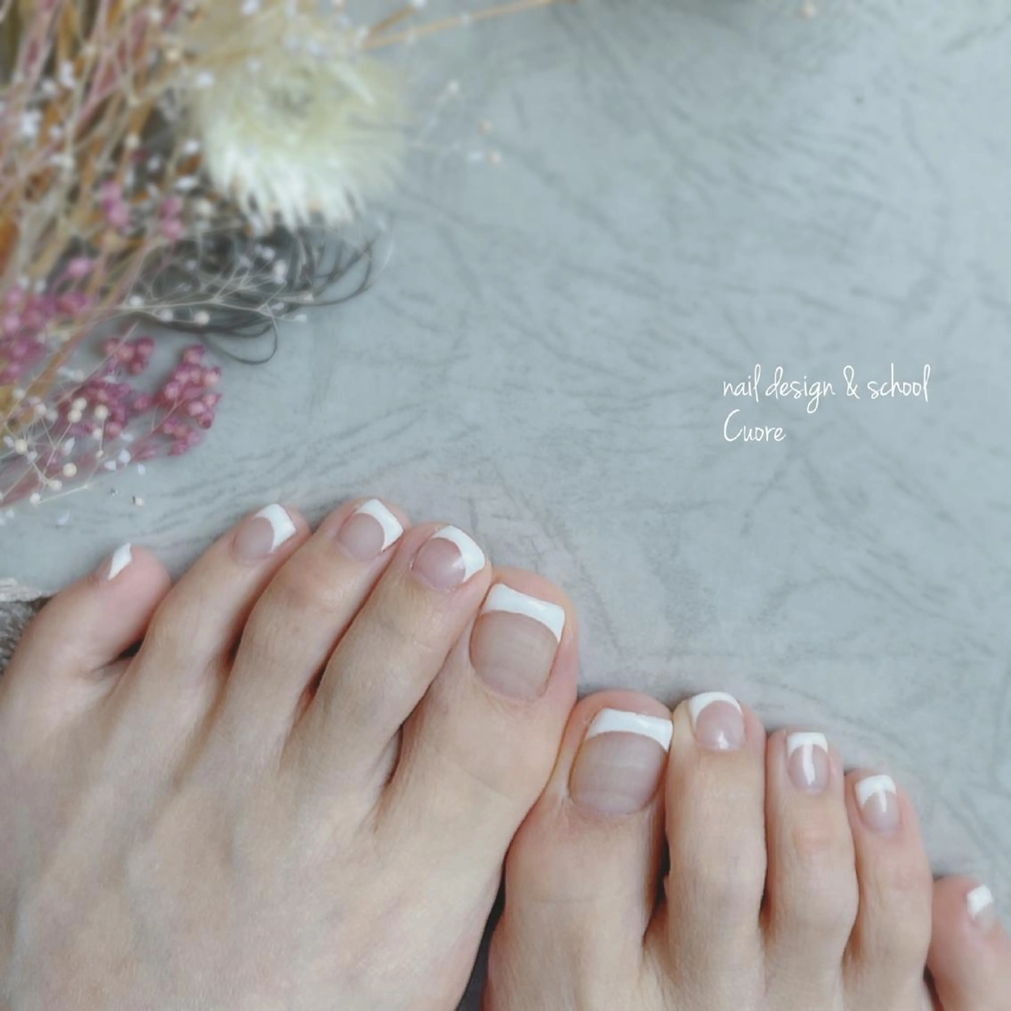 ネイル アートネイル ジェルネイル シンプルネイル 春ネイル ブライダルネイル Cuore谷岡紗妃/ 宮崎台のネイルデザイン