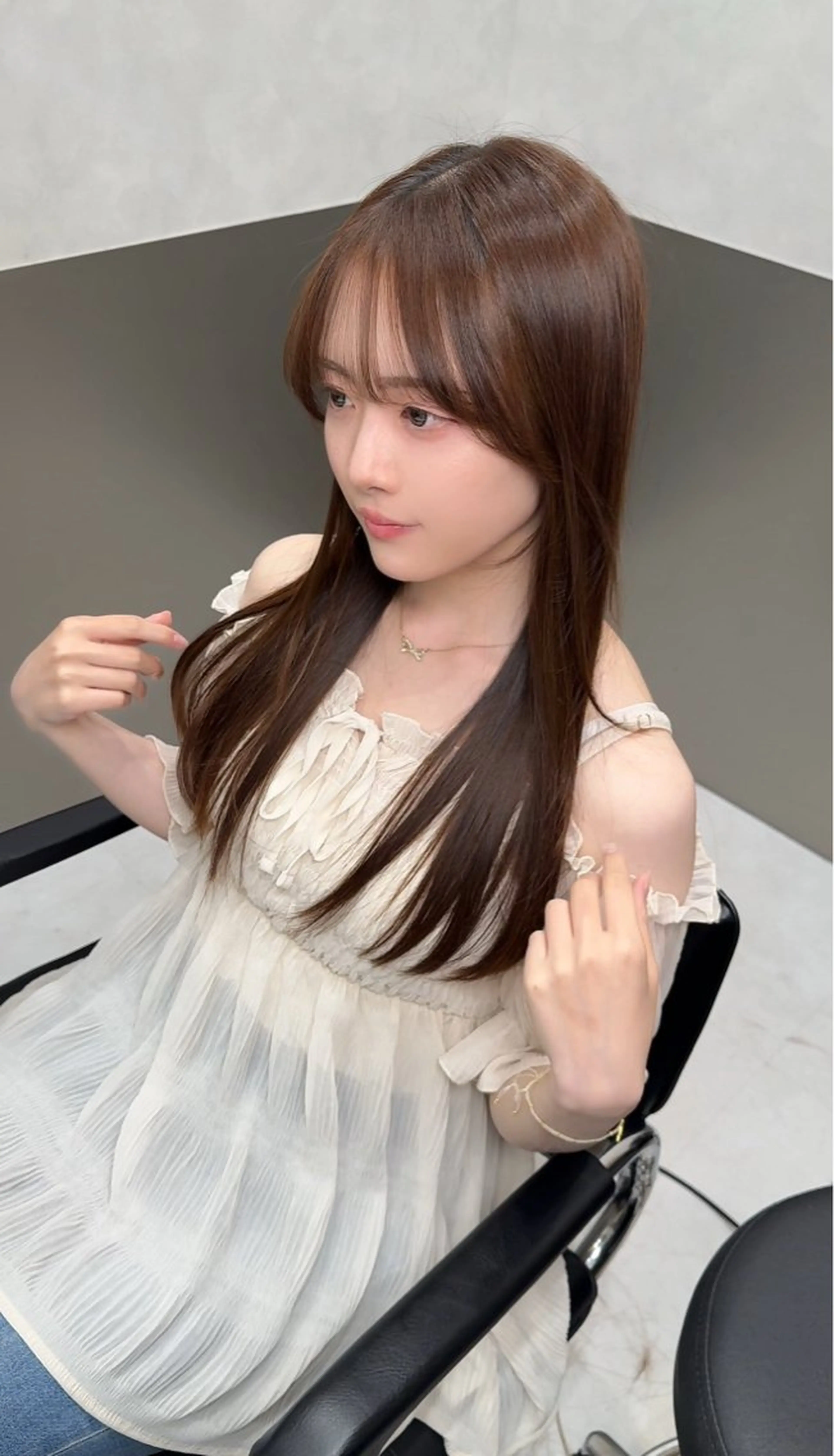 ロング 縮毛矯正 トリートメント 縮毛矯正クロスパーマ 益子達也のヘアスタイル