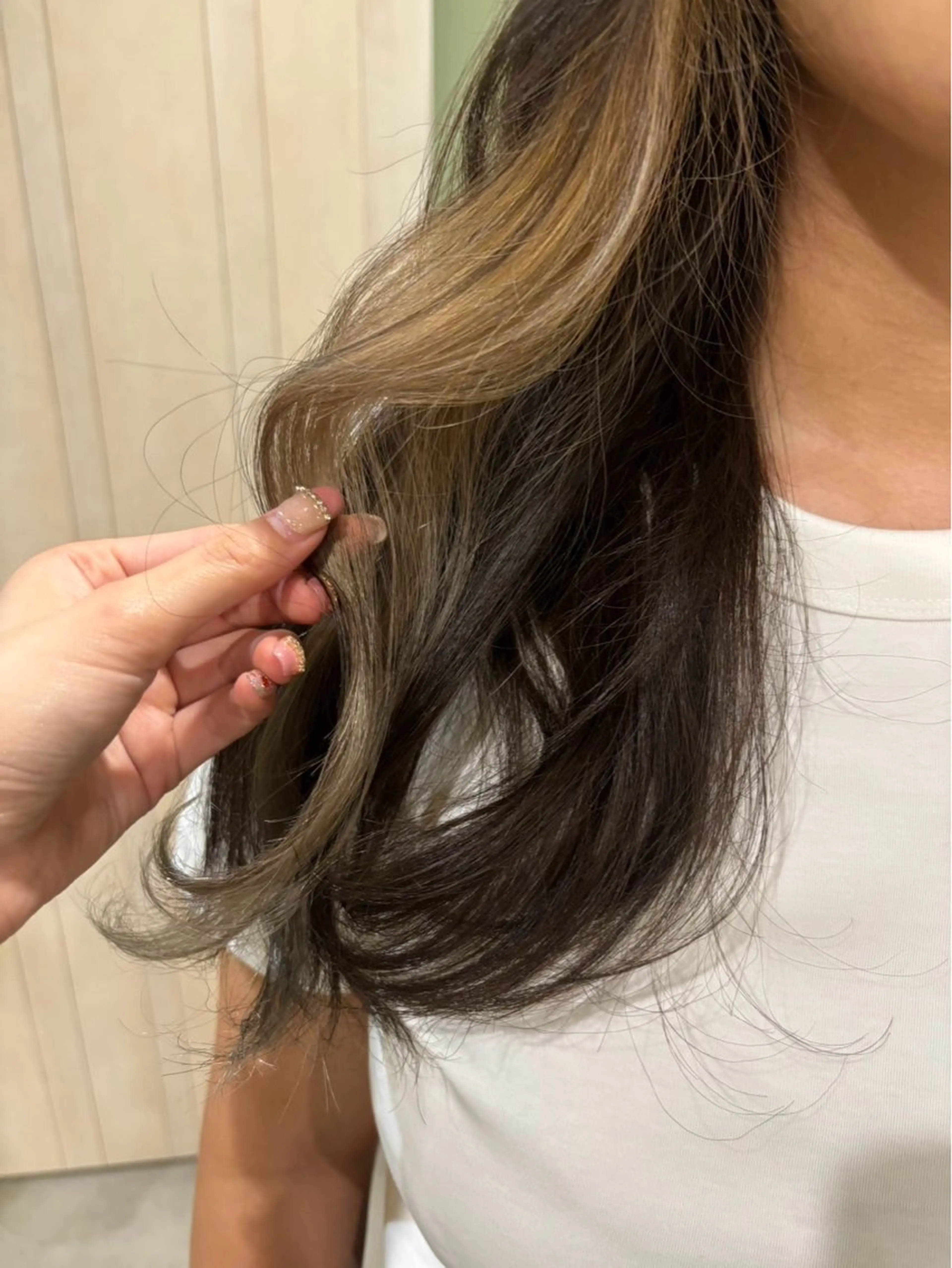 セミロング ʜᴀʀᴜɴᴀ /透明感カラーのヘアスタイル