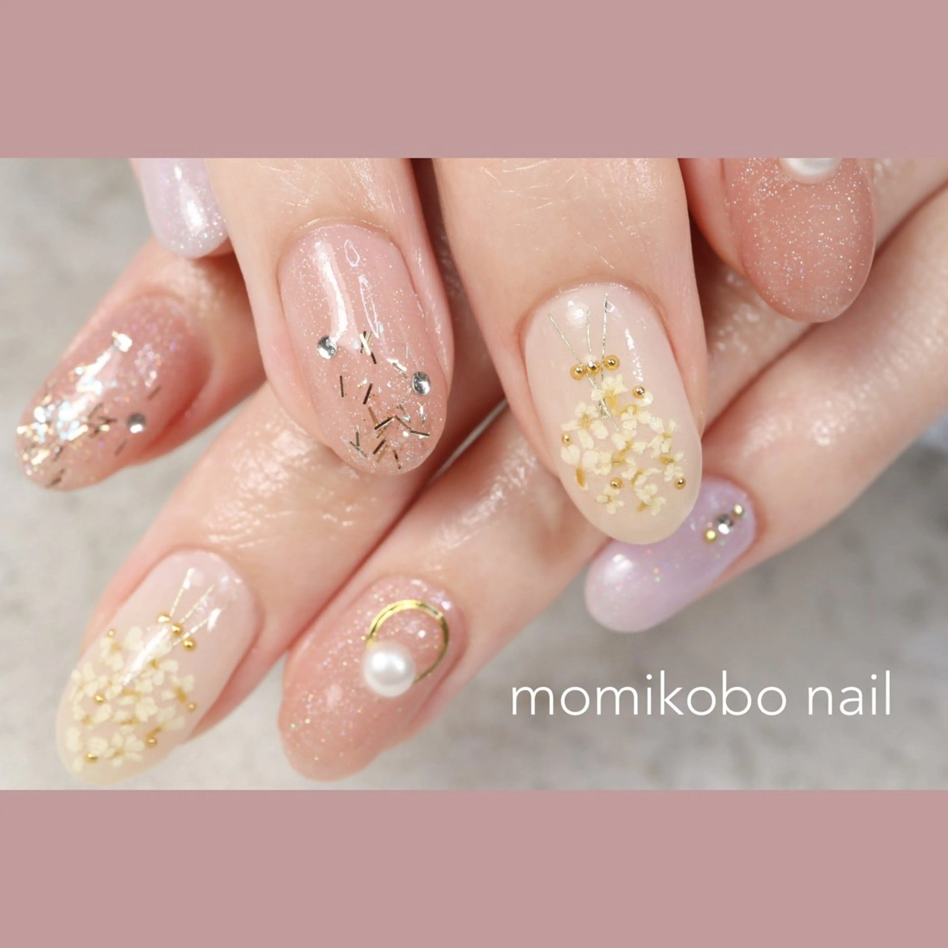 ネイル ジェルネイル 持ち込み パラジェル momikobo モミコウボウのネイルデザイン