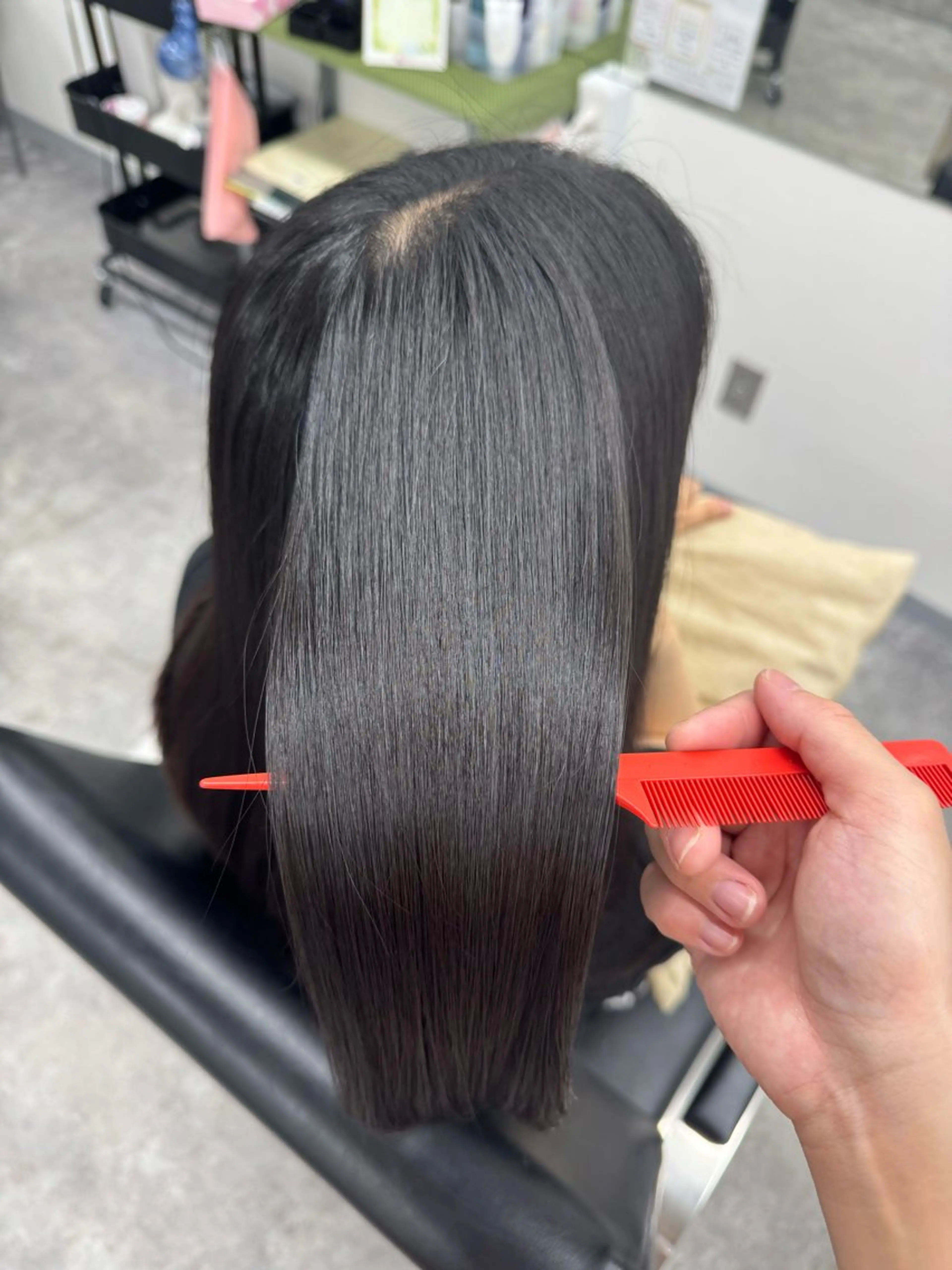 ロング 髪質改善 トリートメント 酸熱トリートメント 髪質改善メニュー 長井 美佐子のヘアスタイル