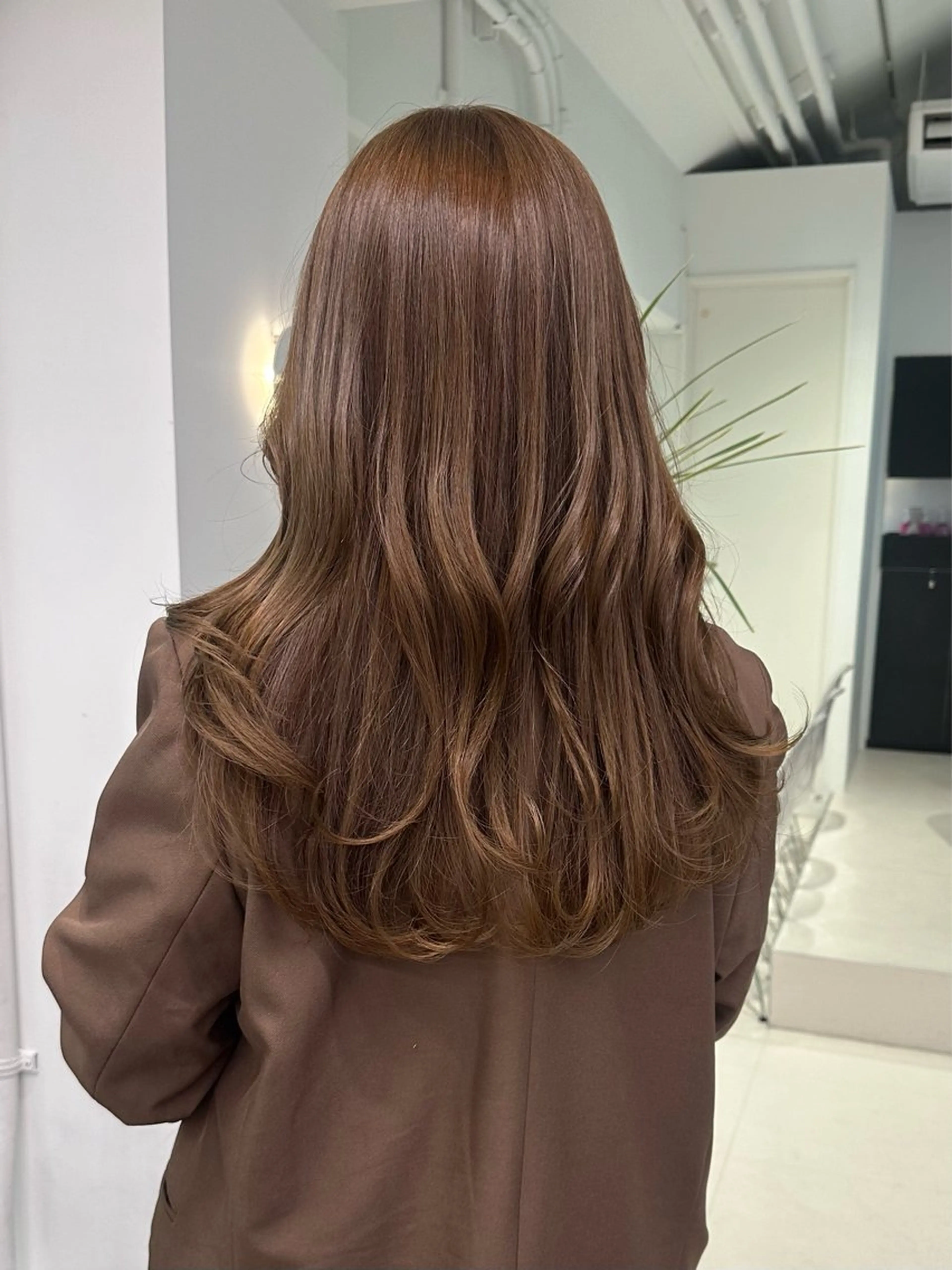 ロング カラー ベージュカラー ブリーチ ハイトーンカラー ブリーチなしカラー ボブ カット ヘアカラー トリートメント REINA☁️透明感 カラー/ぷつっと♡のヘアスタイル