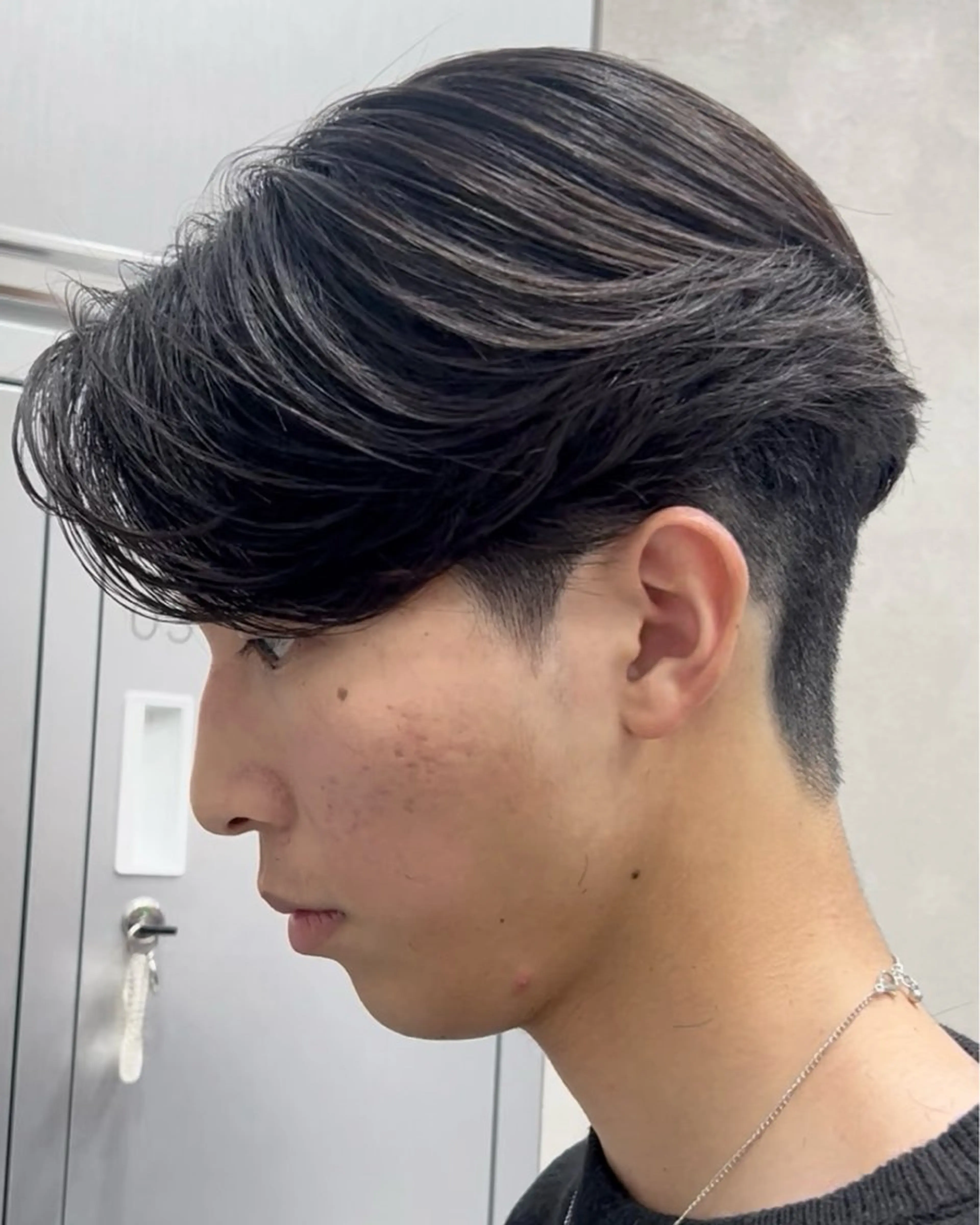 パーマ メンズ カット 縮毛矯正 毛流れ/メンズパーマ kanata/溝の口のヘアスタイル