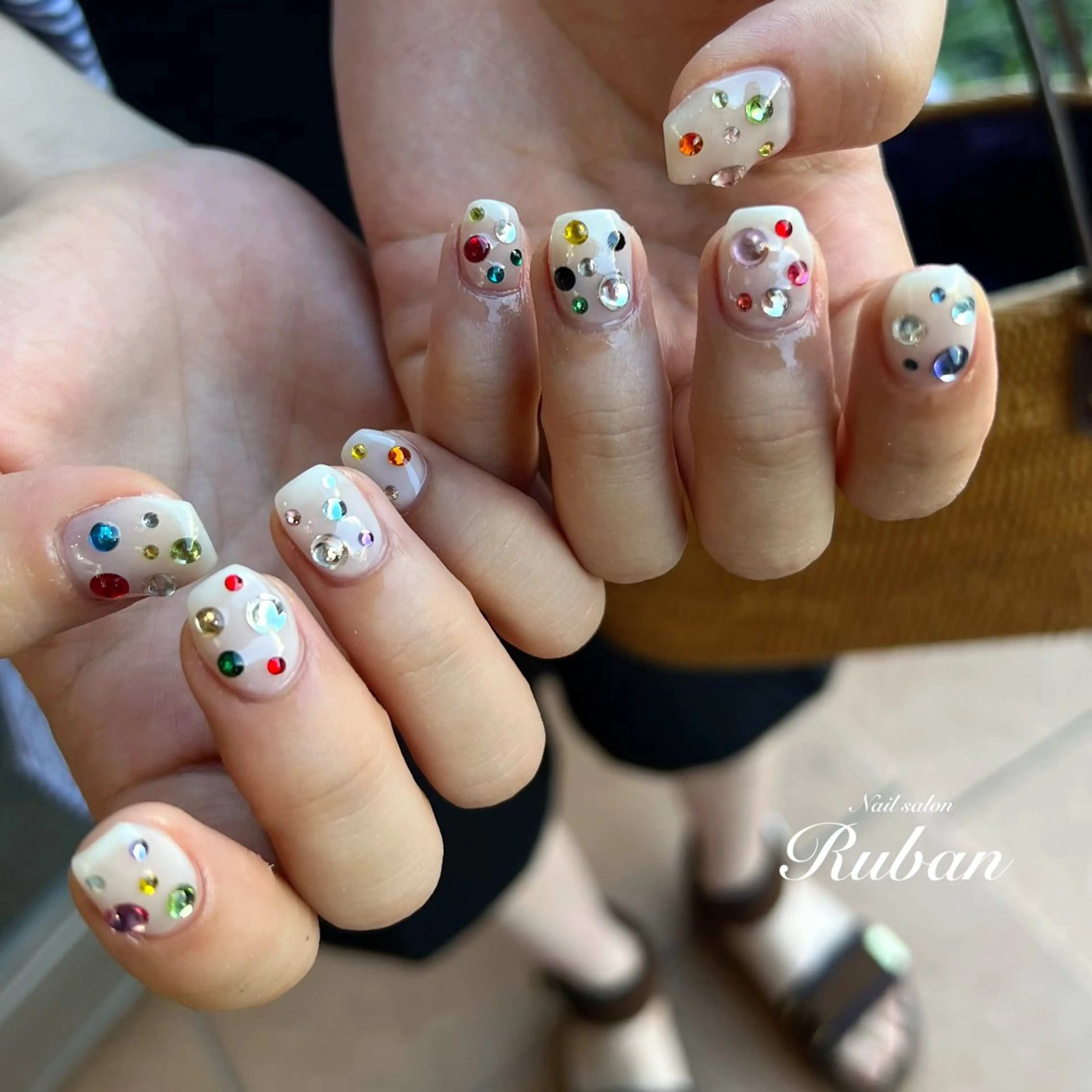 ネイル アートネイル ドット 持ち込み Nail salon Rubanのネイルデザイン
