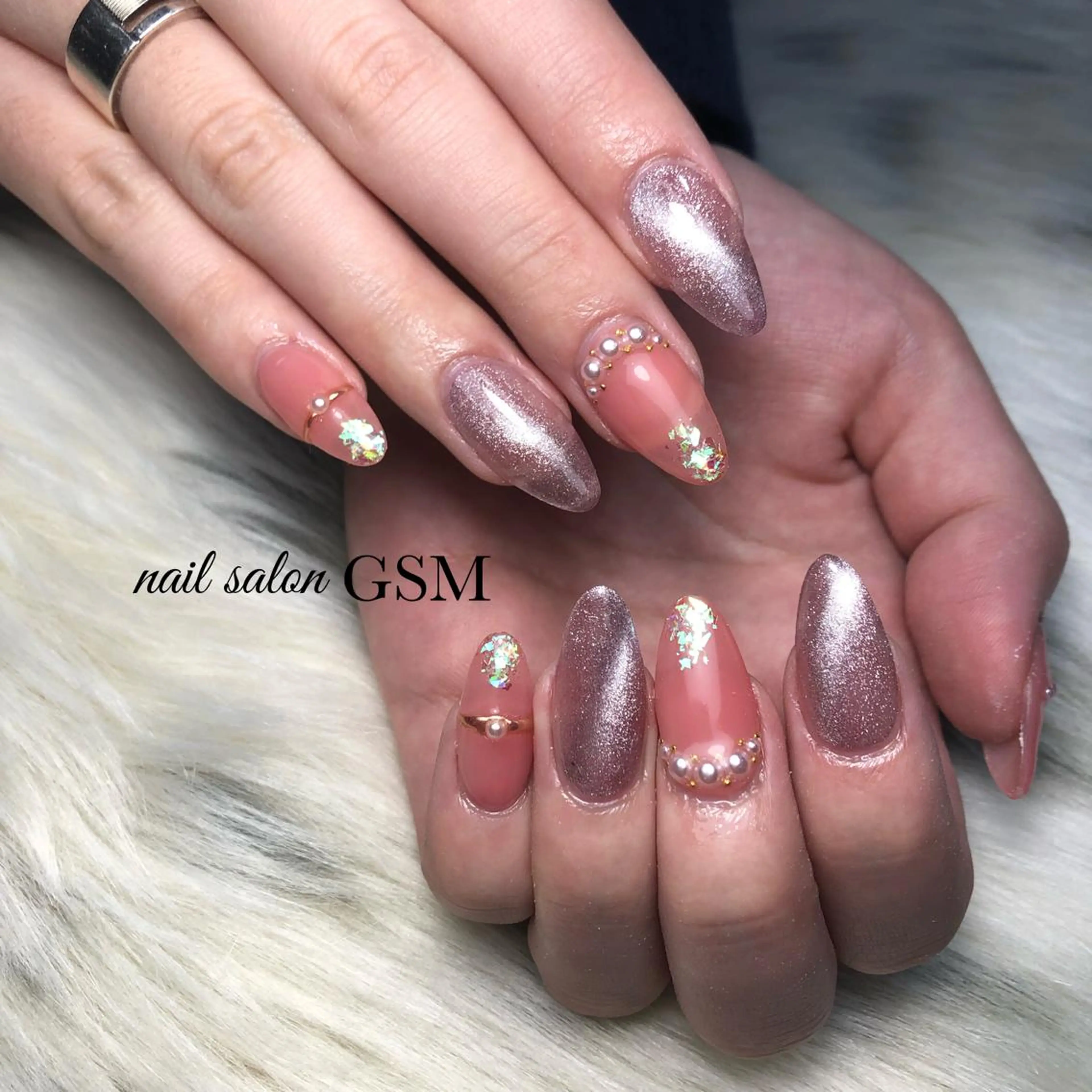 ネイル マグネットネイル ハンドネイル nail salon GSMのネイルデザイン