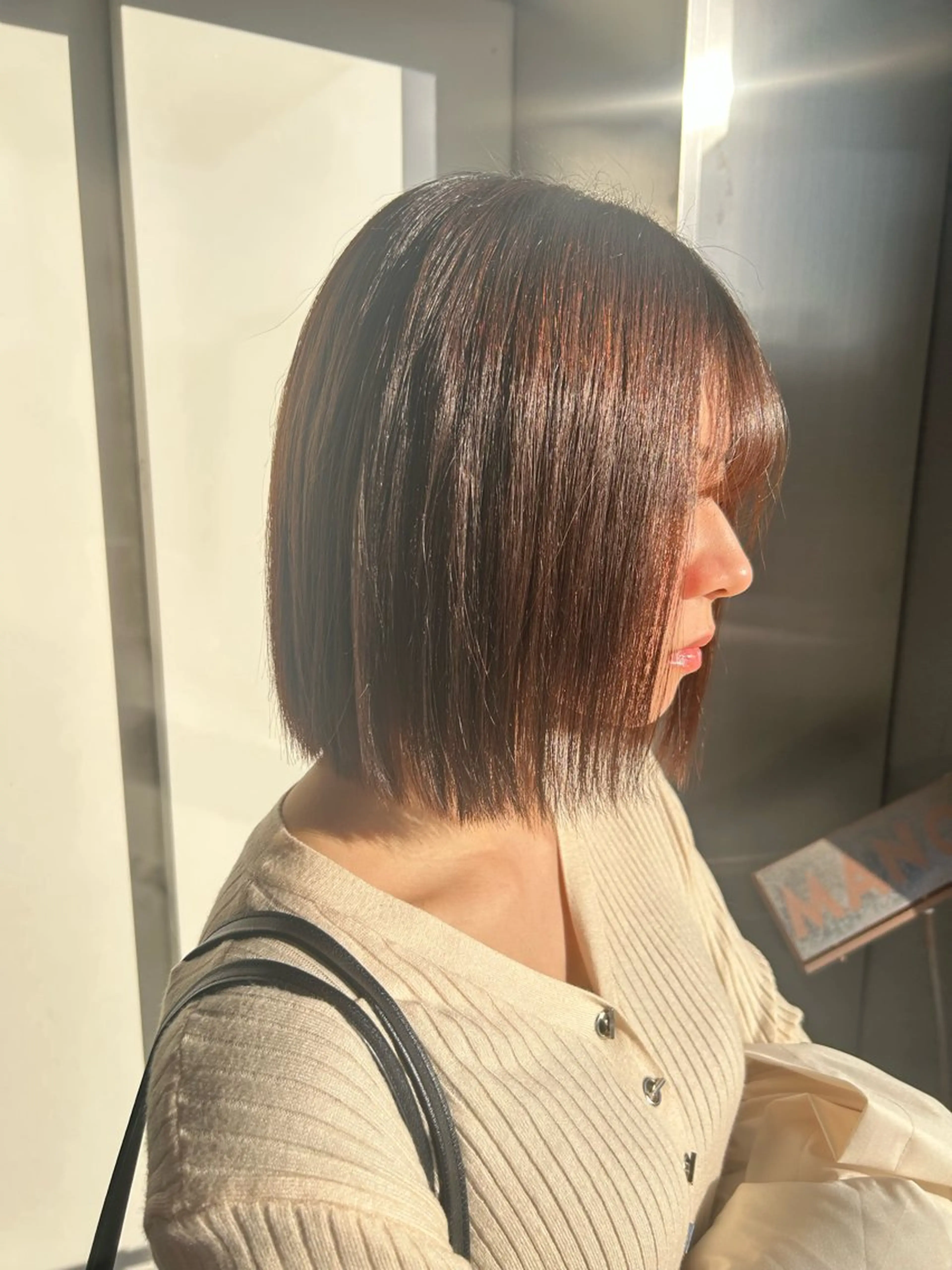 ショート パーマ 縮毛矯正 縮毛矯正 トリートメント 滝本 和叶のヘアスタイル
