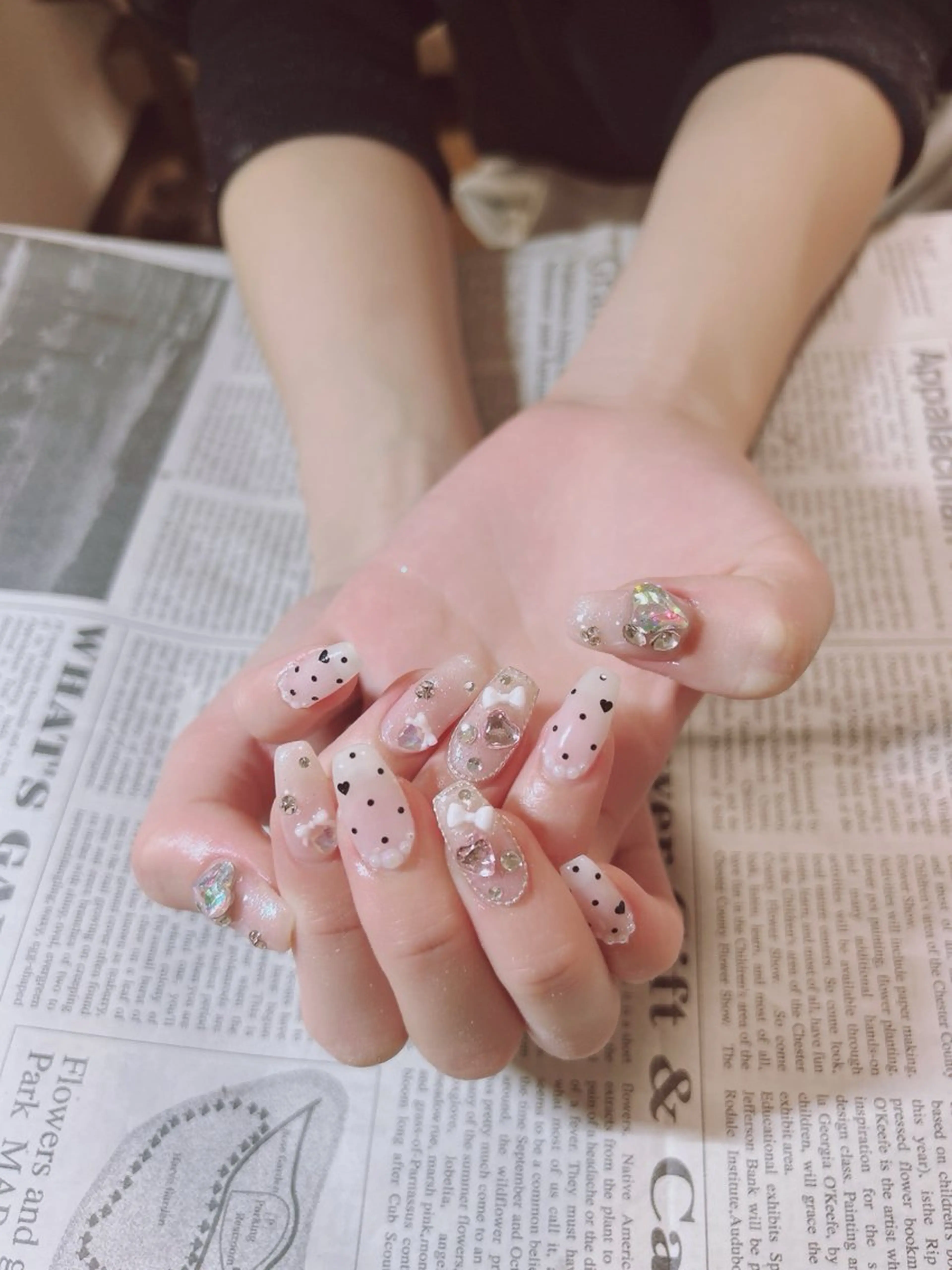 ネイル 入学式 マグネットネイル オフィスネイル 春ネイル ハンドネイル ハンドケア 森山 舞のネイルデザイン