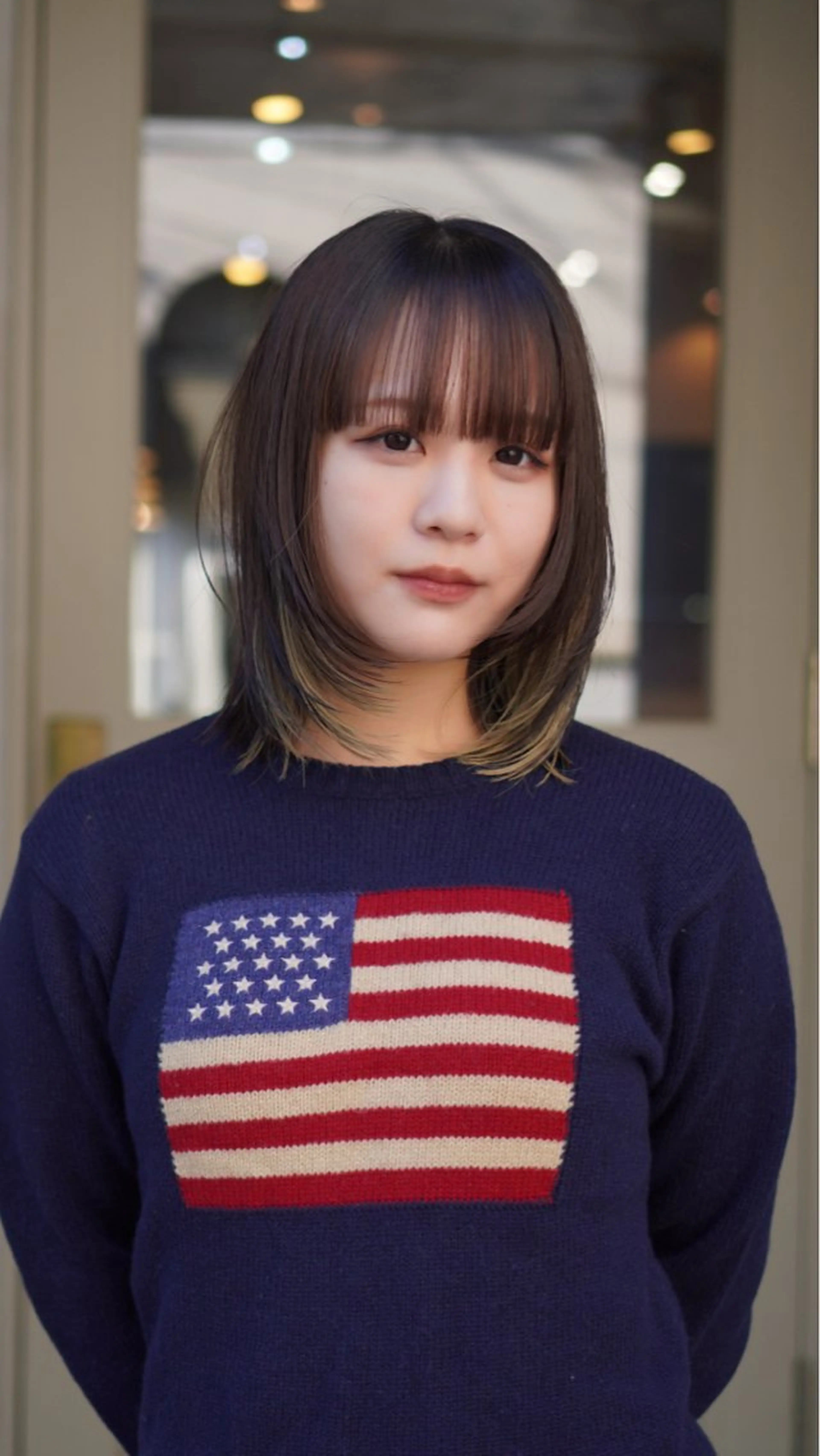 ミディアム ミディアムレイヤー レイヤーカット カットモデル募集中 千葉大夢のヘアスタイル