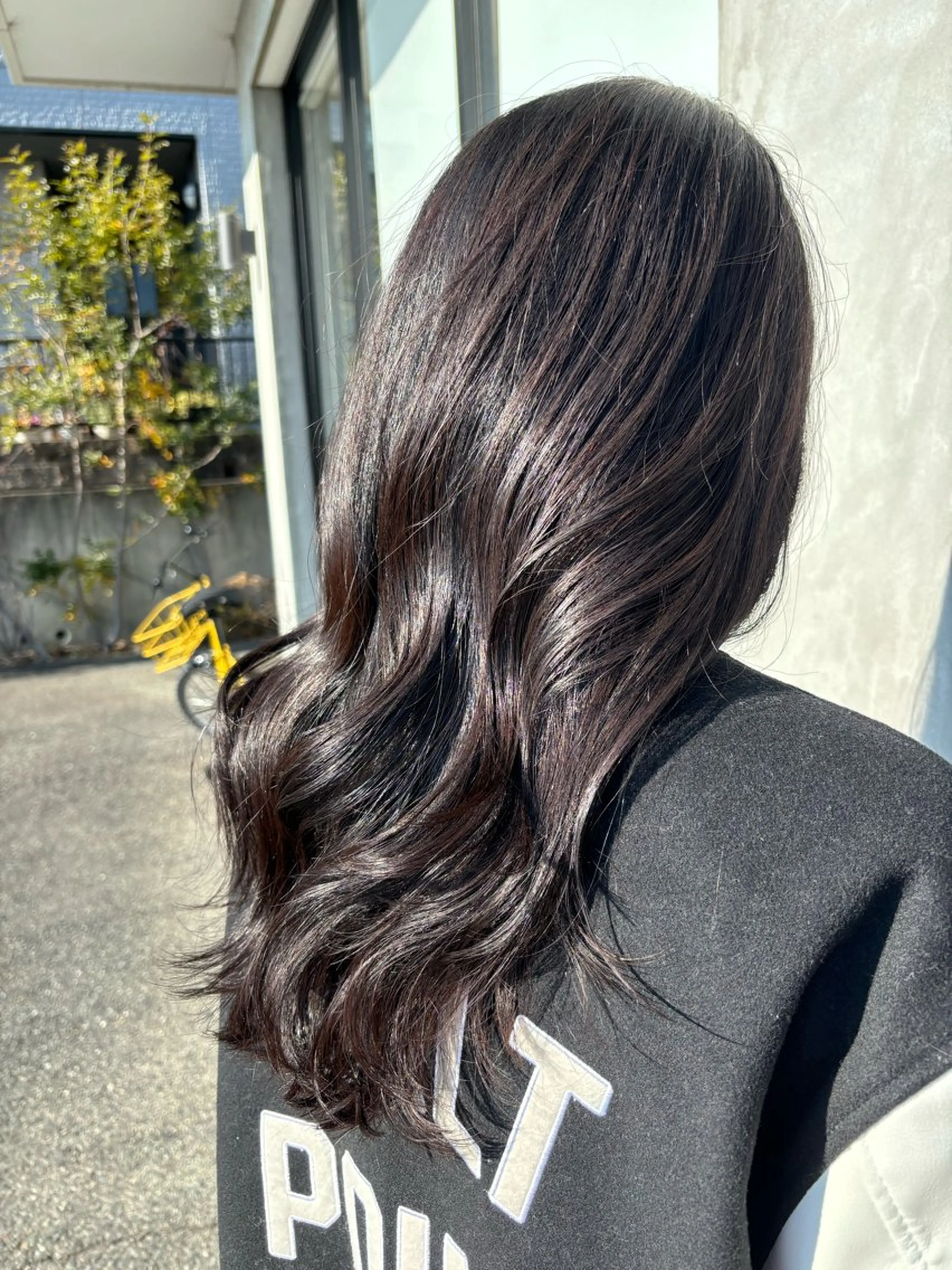 ロング カラー 石川 舞のヘアスタイル