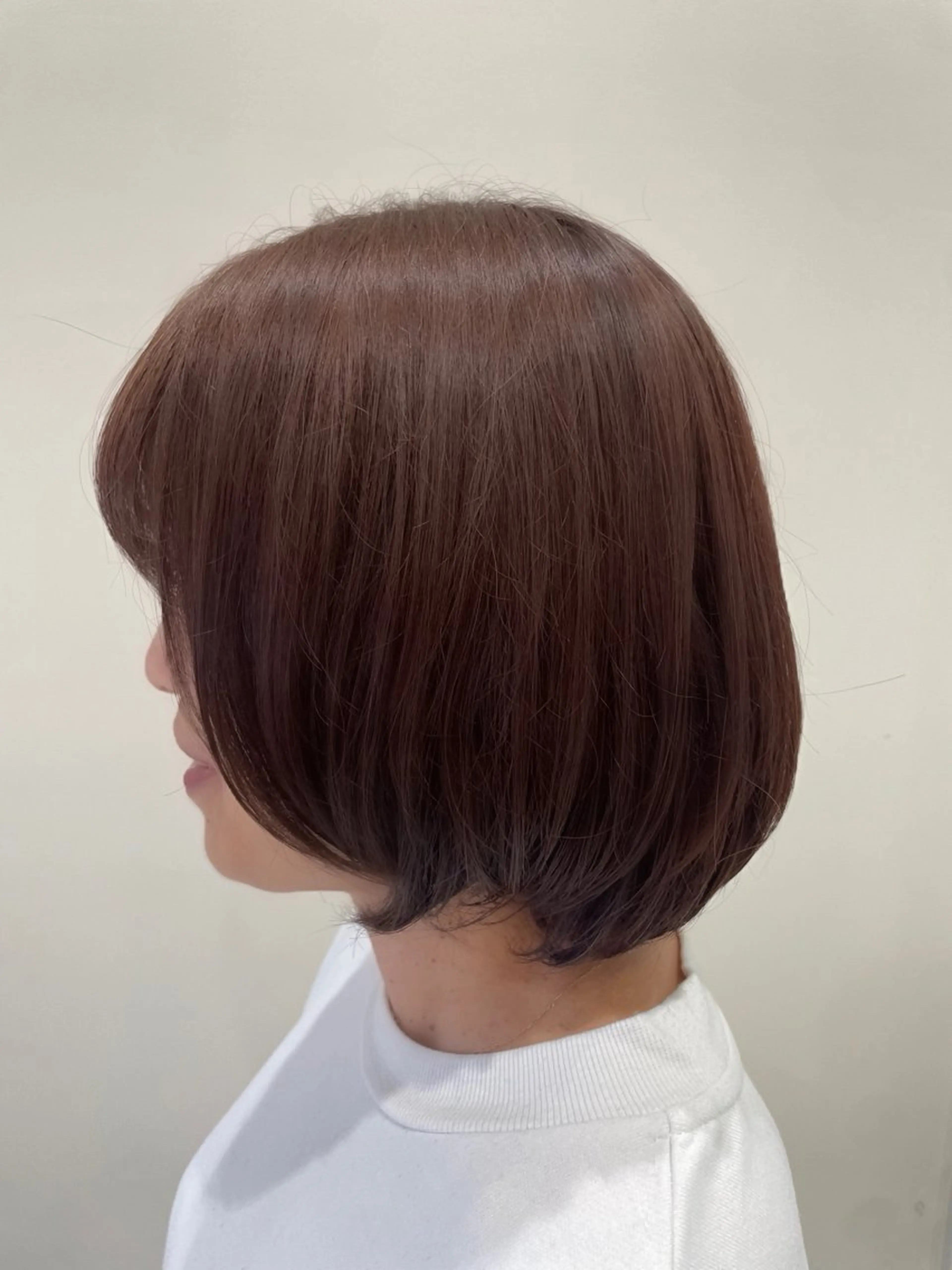 ショート カラー ブラウンカラー カット ヘアカラー 上原 加里奈のヘアスタイル