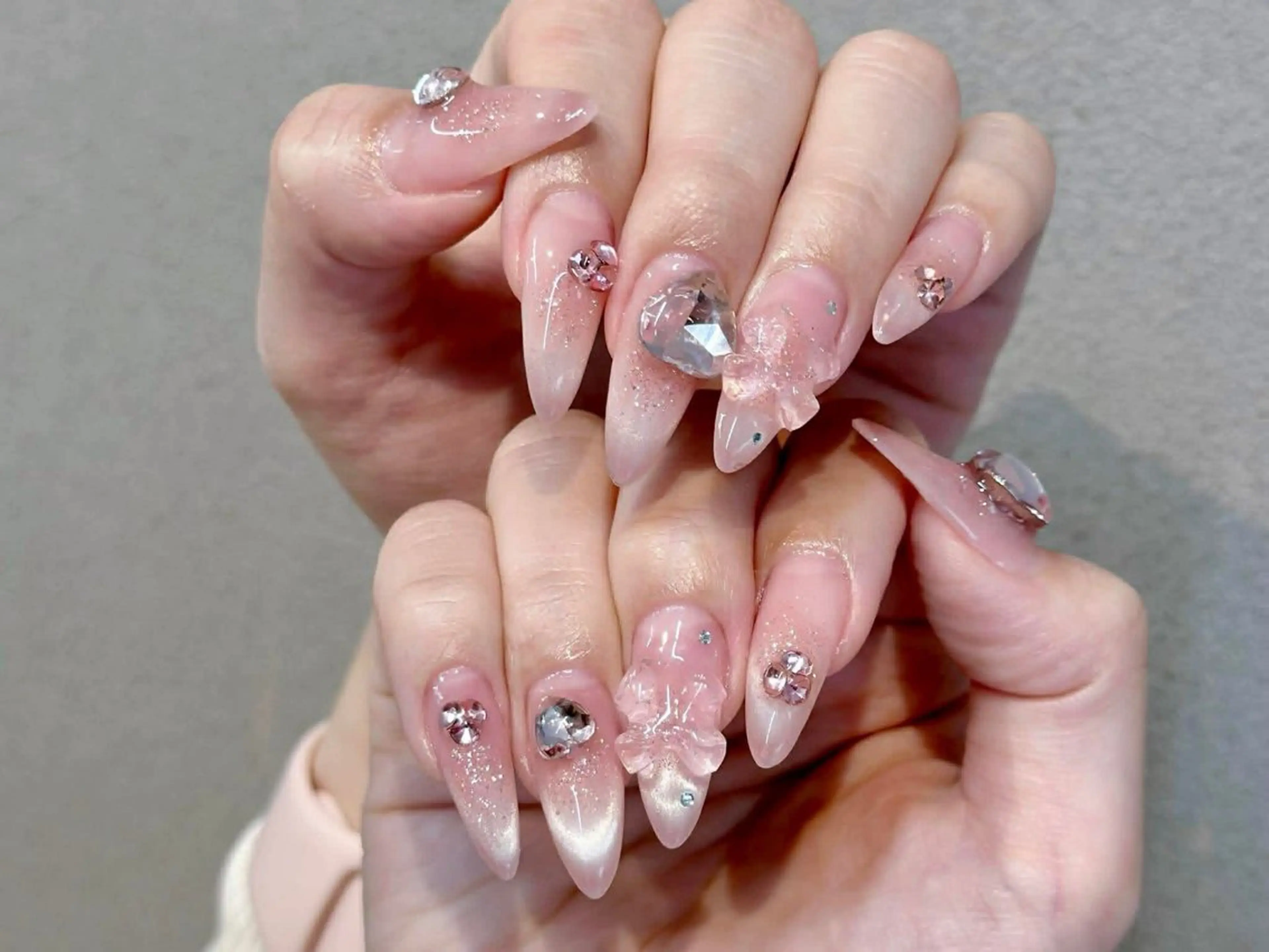 ネイル チークネイル フットネイル フレンチネイル グラデーション 韓国ネイル Yuki nail staffのネイルデザイン