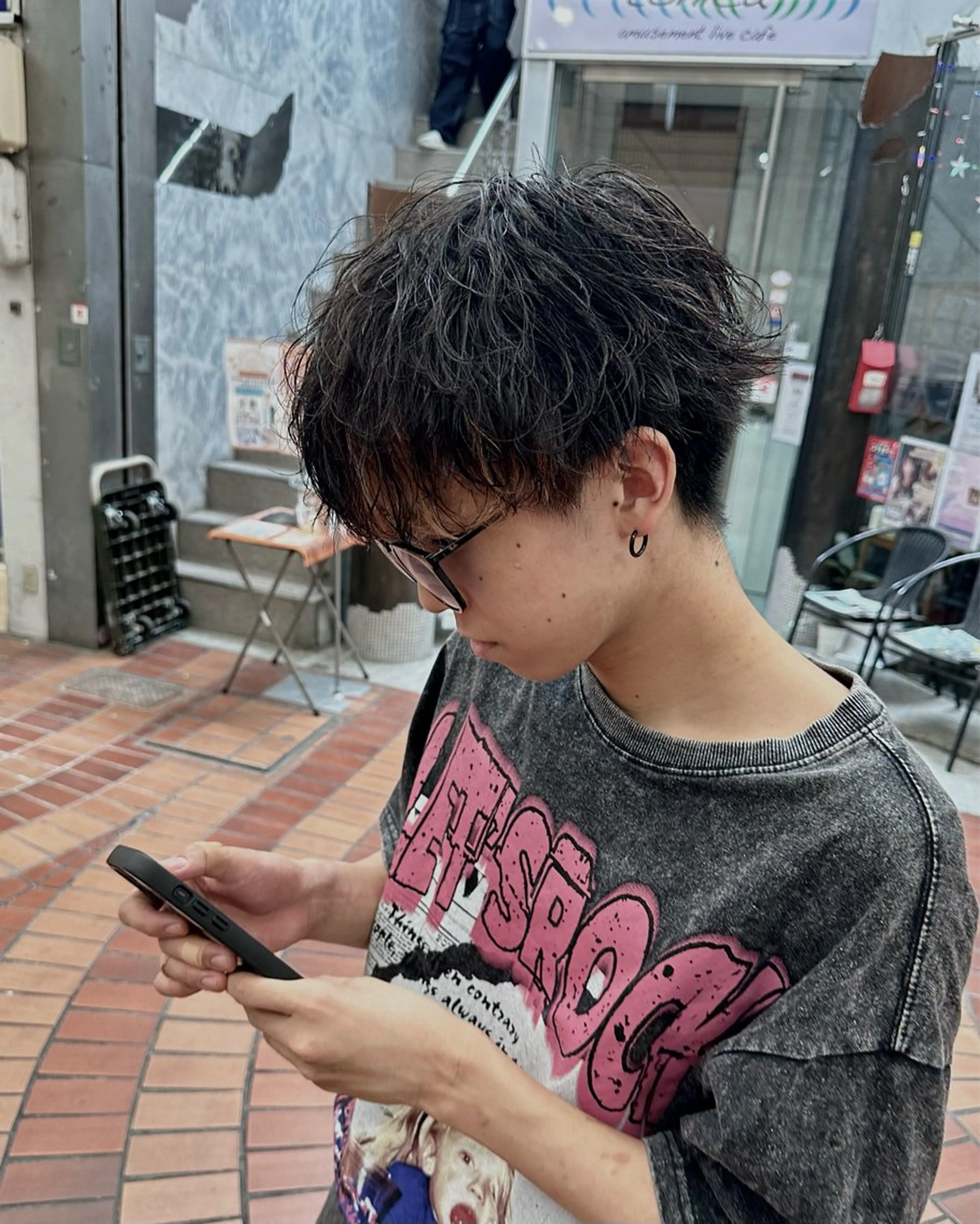 メンズ 千秋 秀容のヘアスタイル