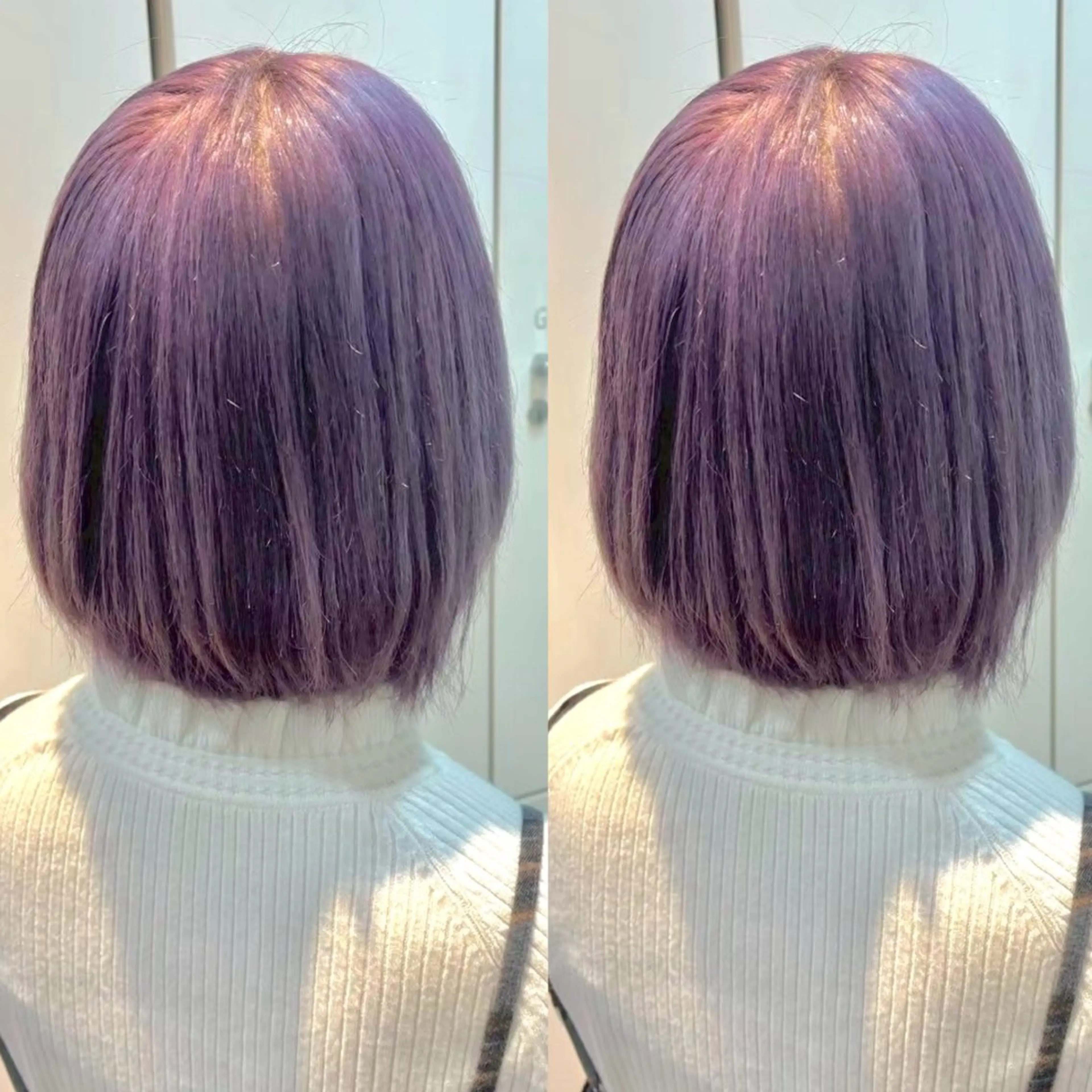 カラー ブリーチ 透明感カラー ラベンダーカラー ヘアカラー ヘアメ🎀推しカラー 🥣横浜/しほ🧸のヘアスタイル