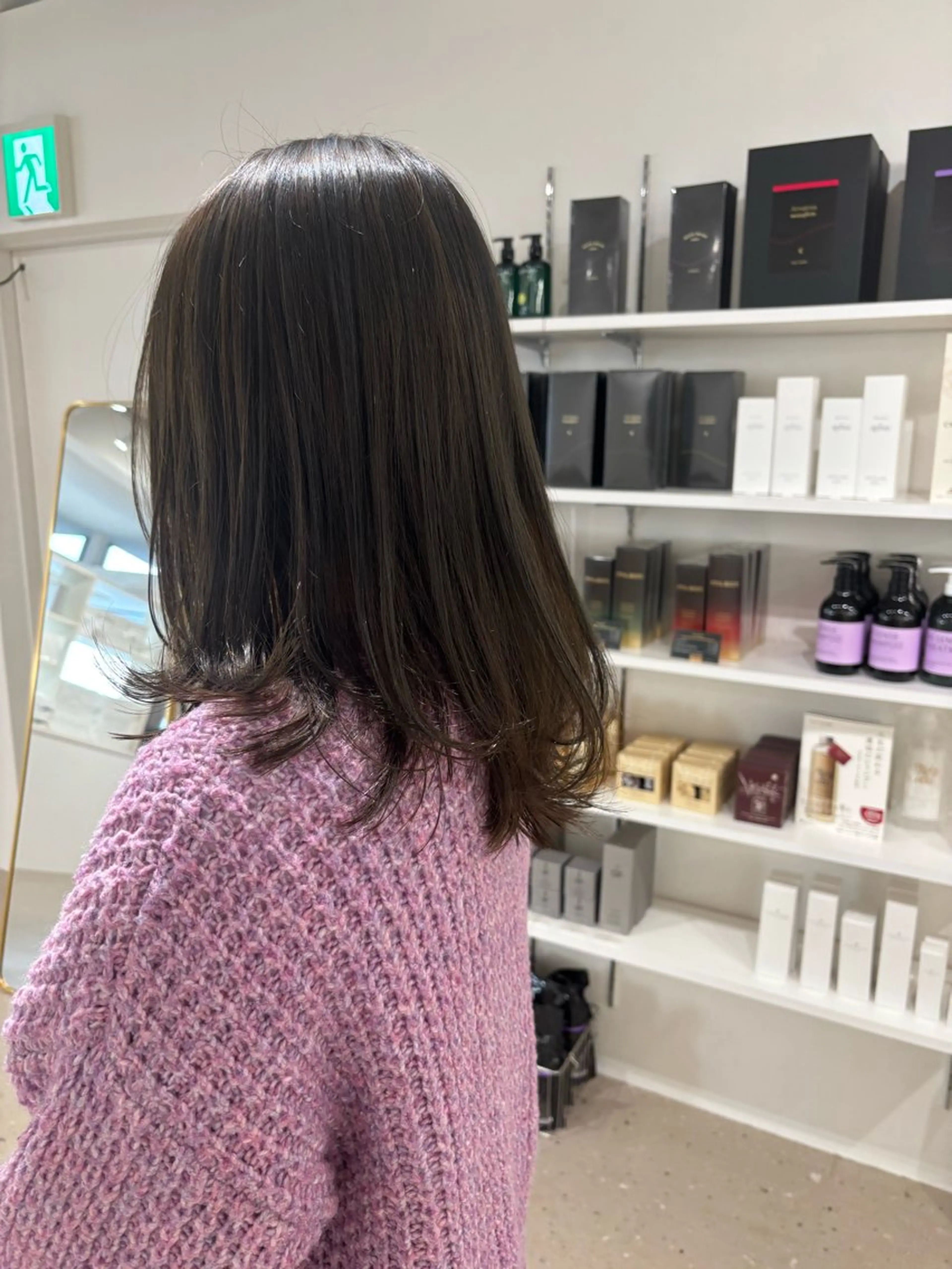 ミディアム カラー カット ヘアカラー トリートメント 似合わせ美髪ヘア✨ 天王寺.阿倍野🌈のヘアスタイル