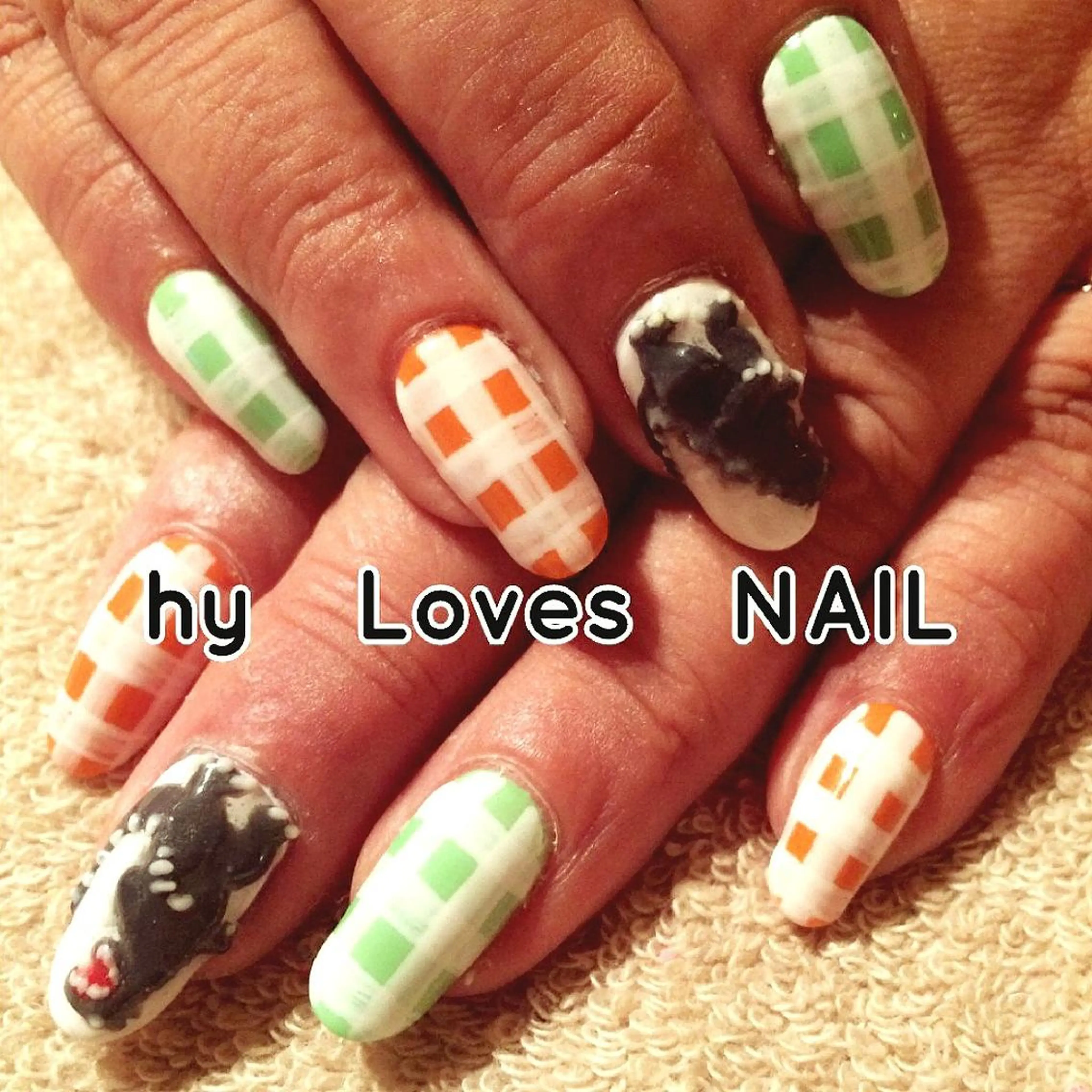 ネイル ジェルネイル ショートネイル ハンドネイル よしだ ひろきのネイルデザイン