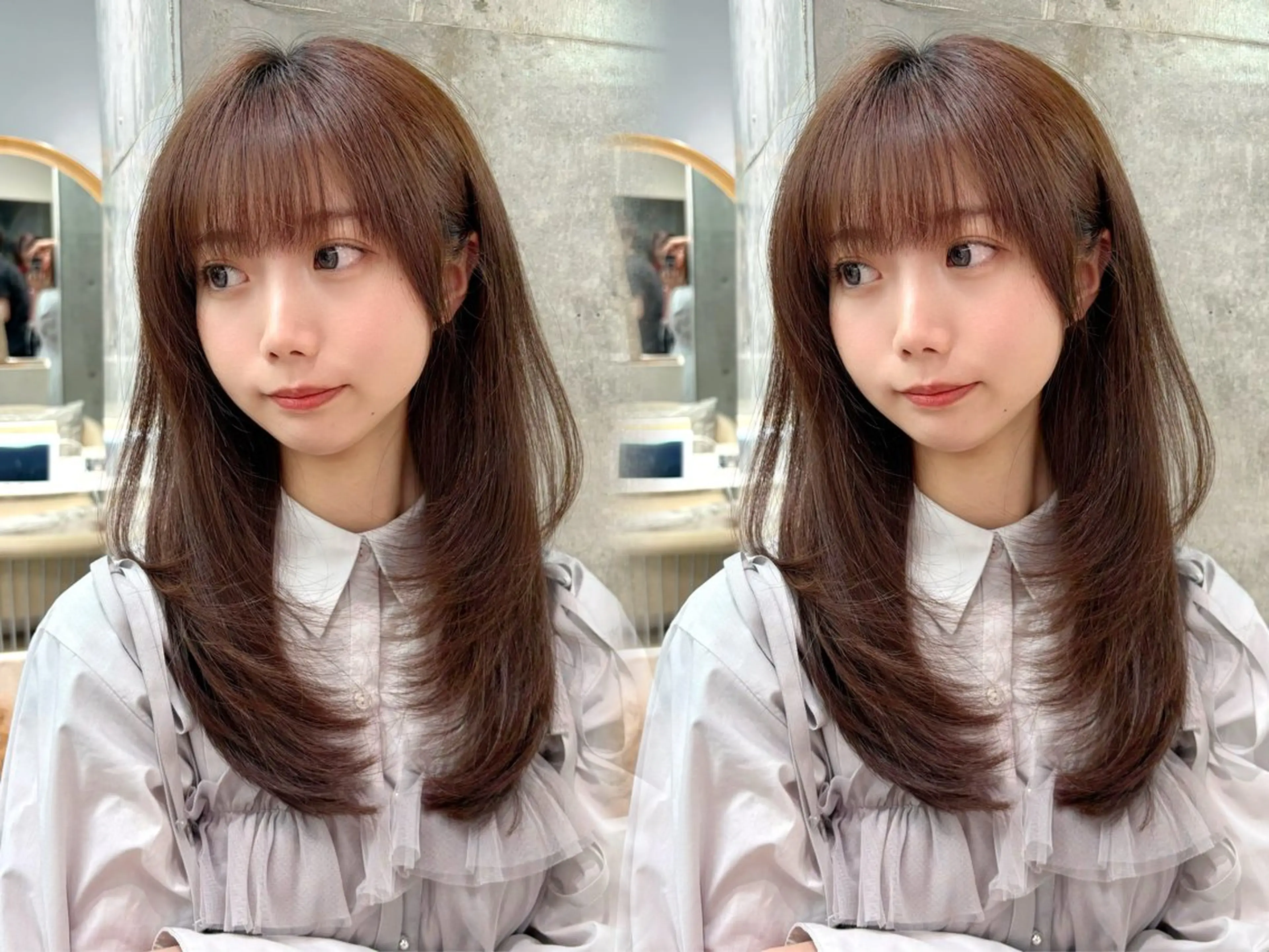 セミロング カット トリートメント 谷川が作る熊本1🥇 レイヤーカットのヘアスタイル