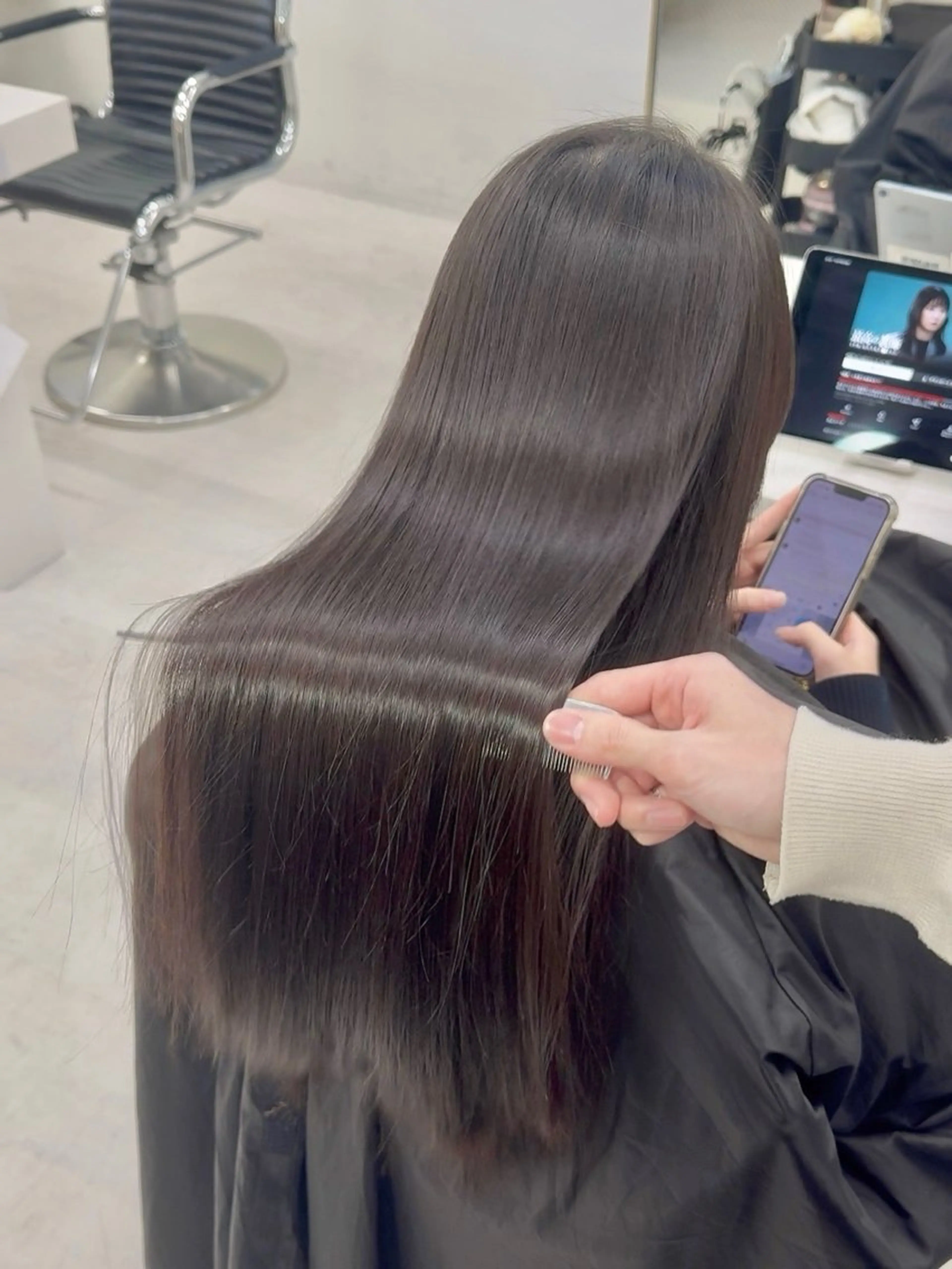 セミロング 縮毛矯正 トリートメント 美髪縮毛矯正 専門店Velのヘアスタイル