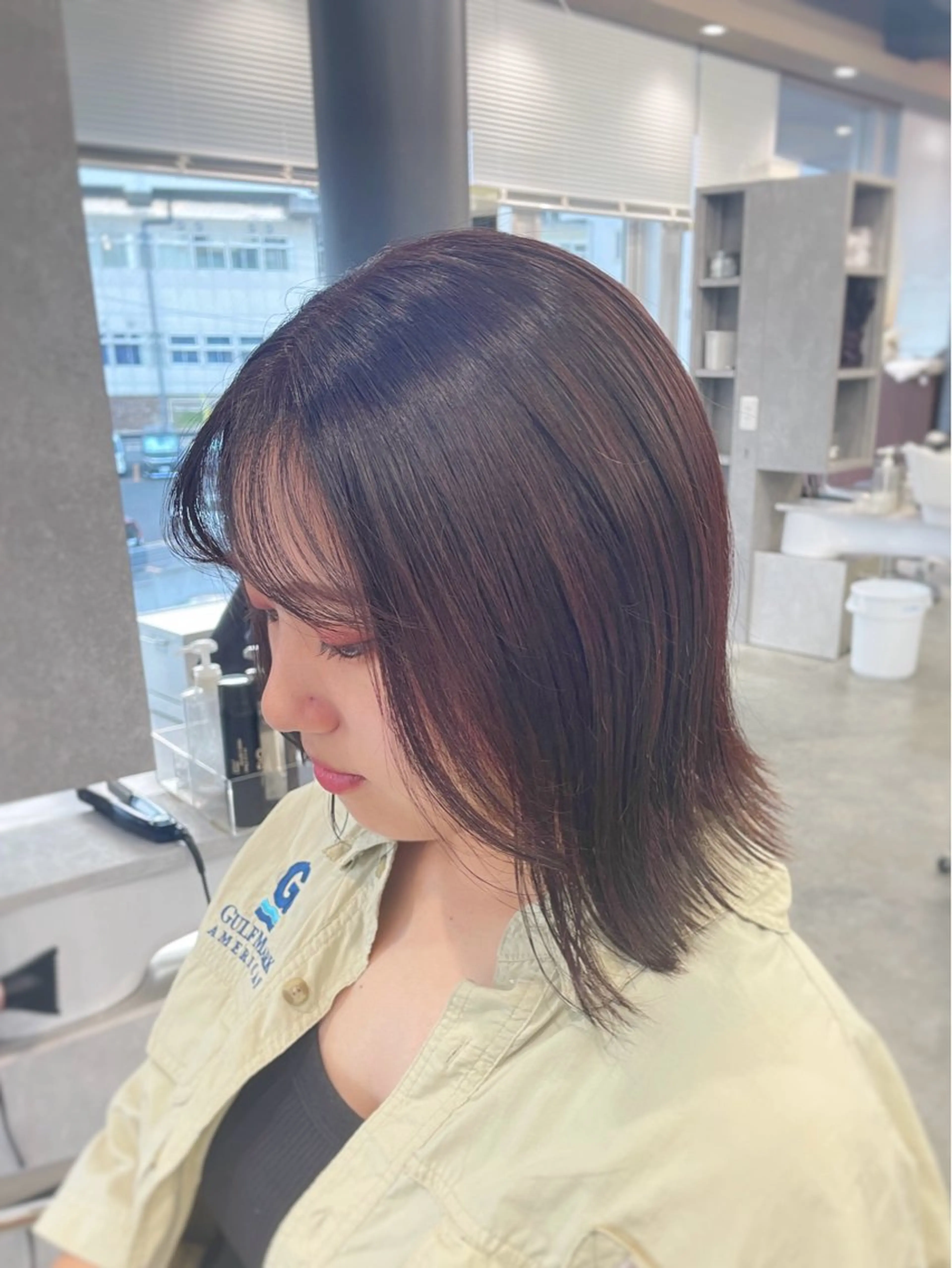 ミディアム 大坂谷 さくらのヘアスタイル