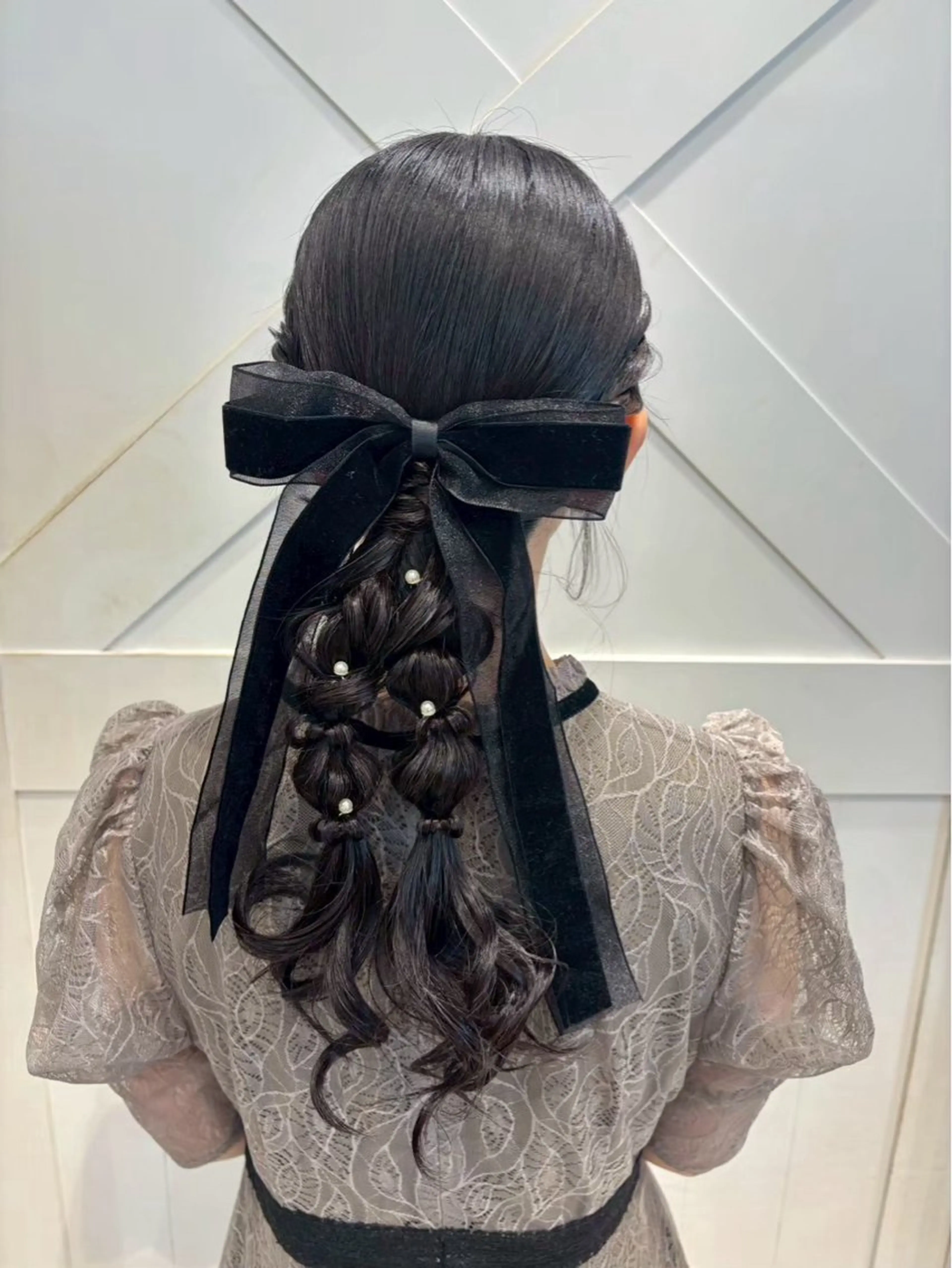 ロング ヘアアレンジ 横浜 アレンジ🎀/ エクステ🌙┊︎もものヘアスタイル