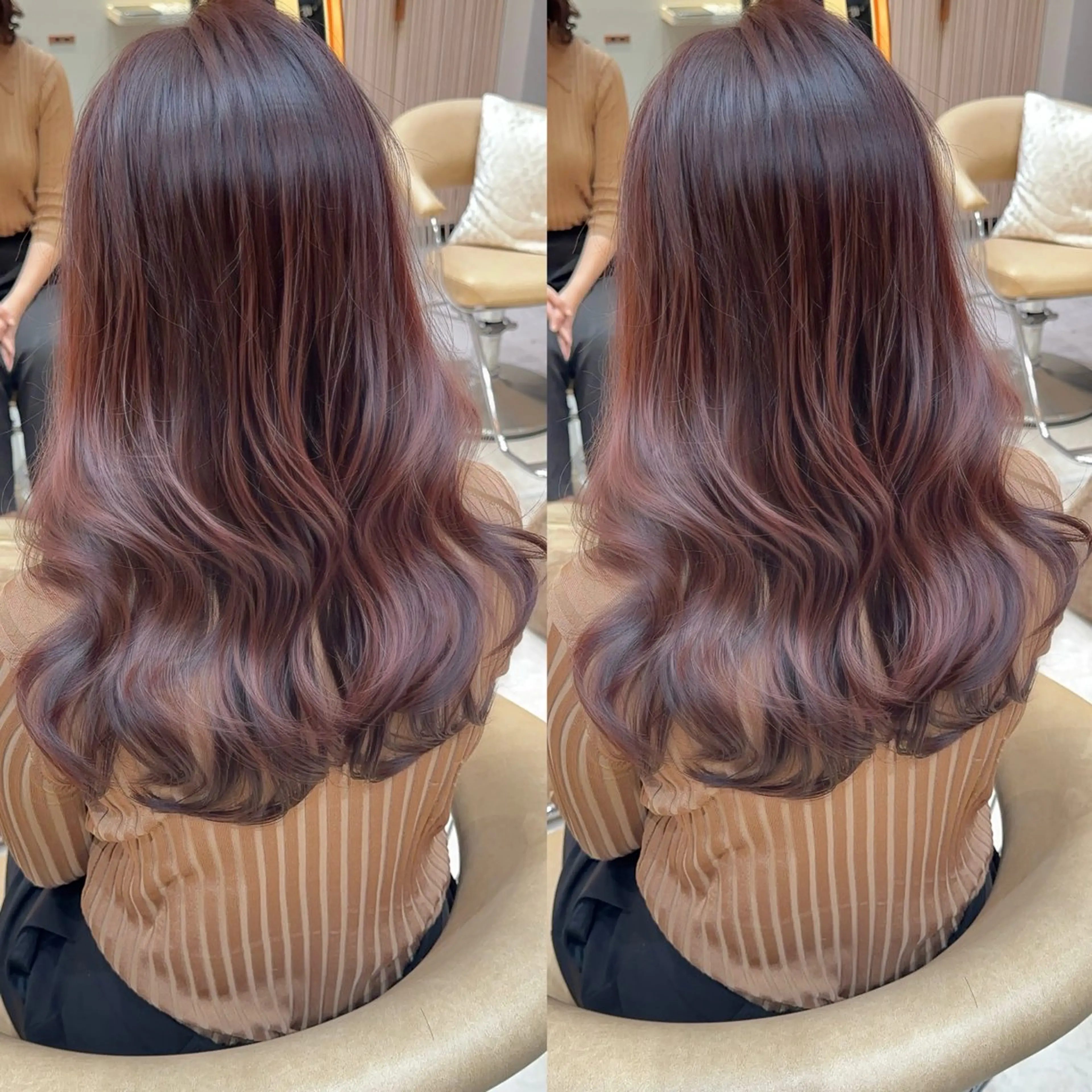 セミロング カット ヘアカラー トリートメント レイヤー❣️縮毛矯 川村利幸のヘアスタイル