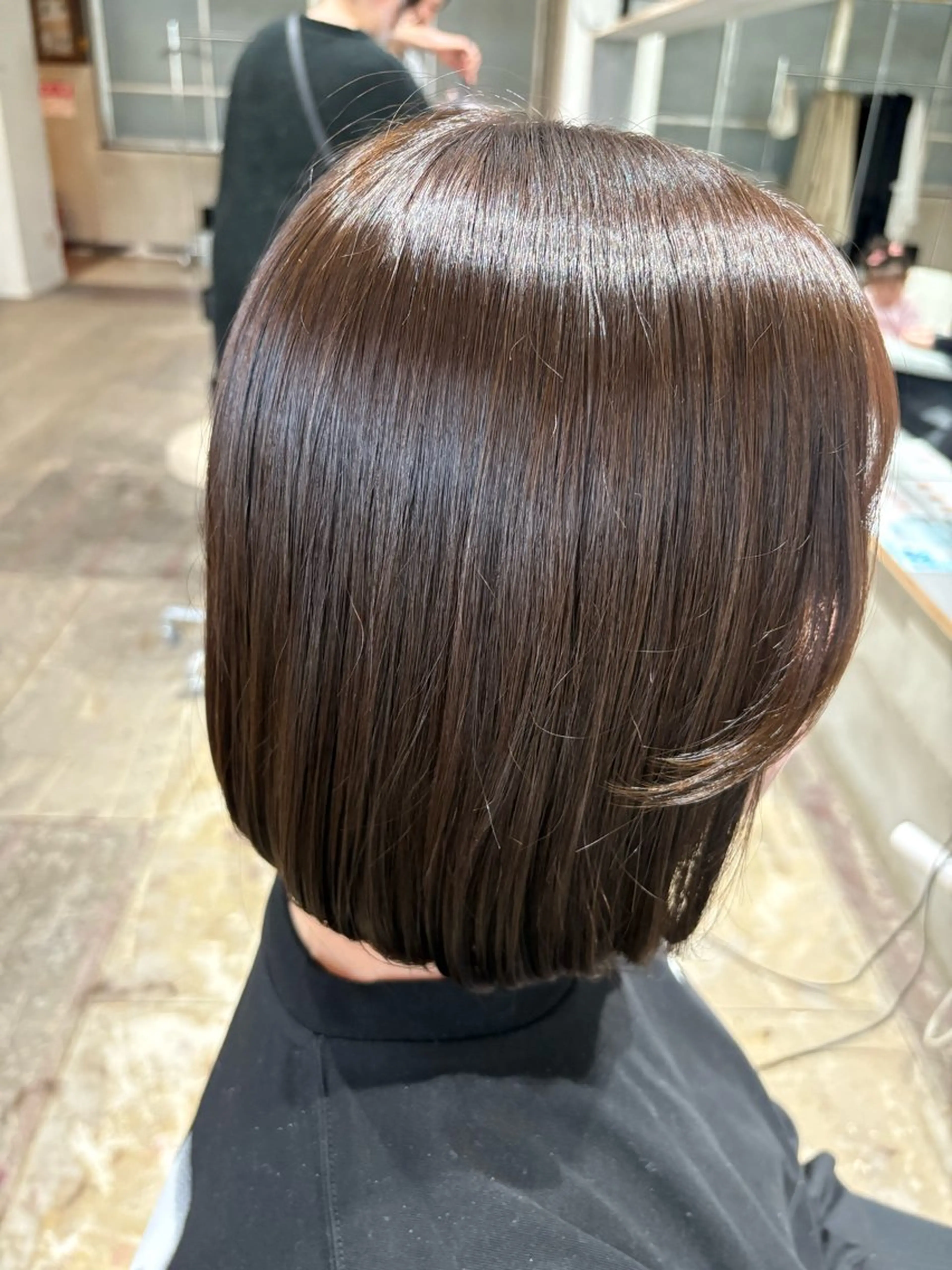 ミディアム カラー アッシュ カット ヘアカラー 玉置 七海のヘアスタイル