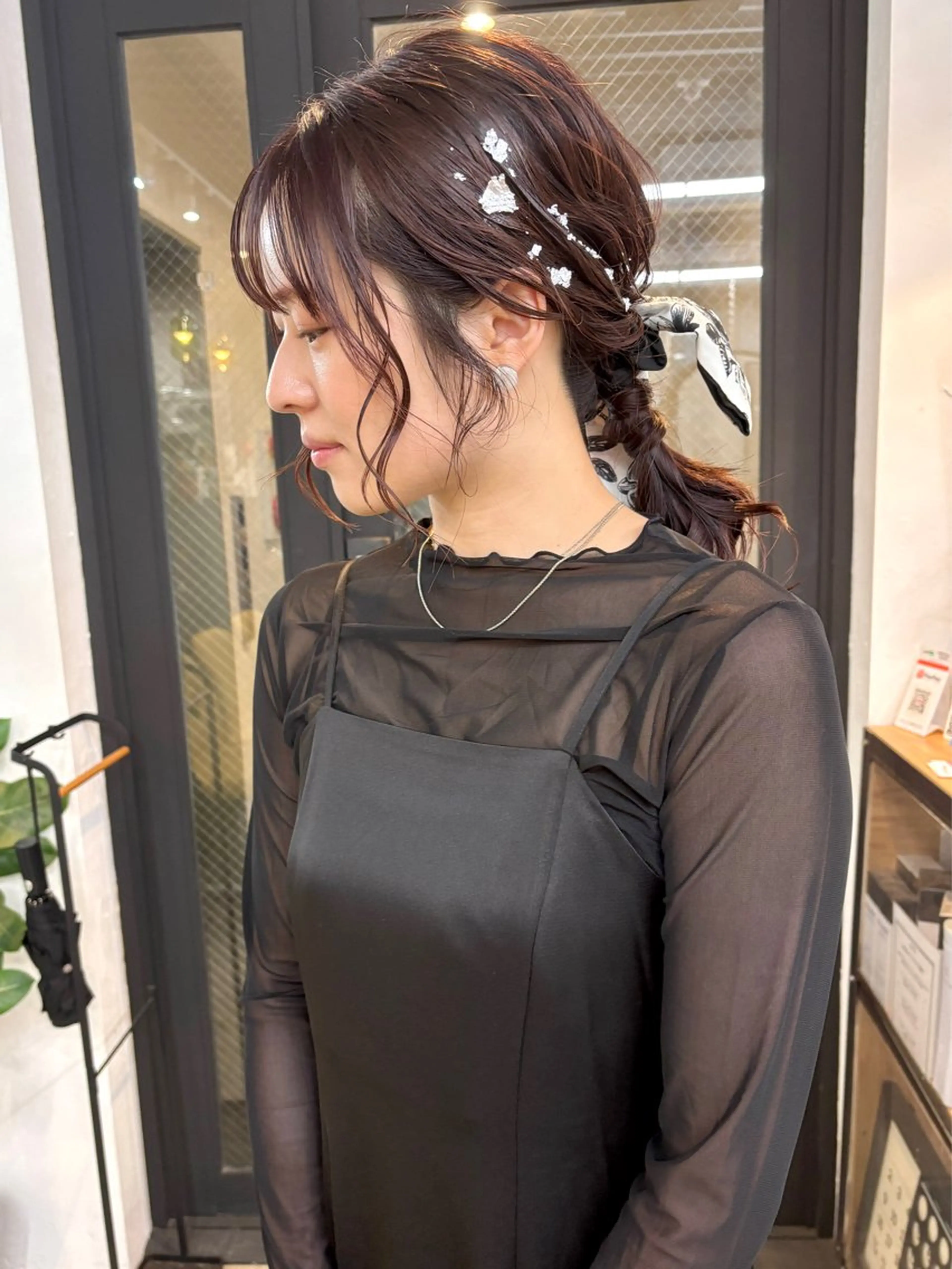 お呼ばれヘアセット+メイクアップ💐ヘアアレンジとメイクをしてその日をばっちり可愛く、お客様に合った雰囲気にします💐の写真