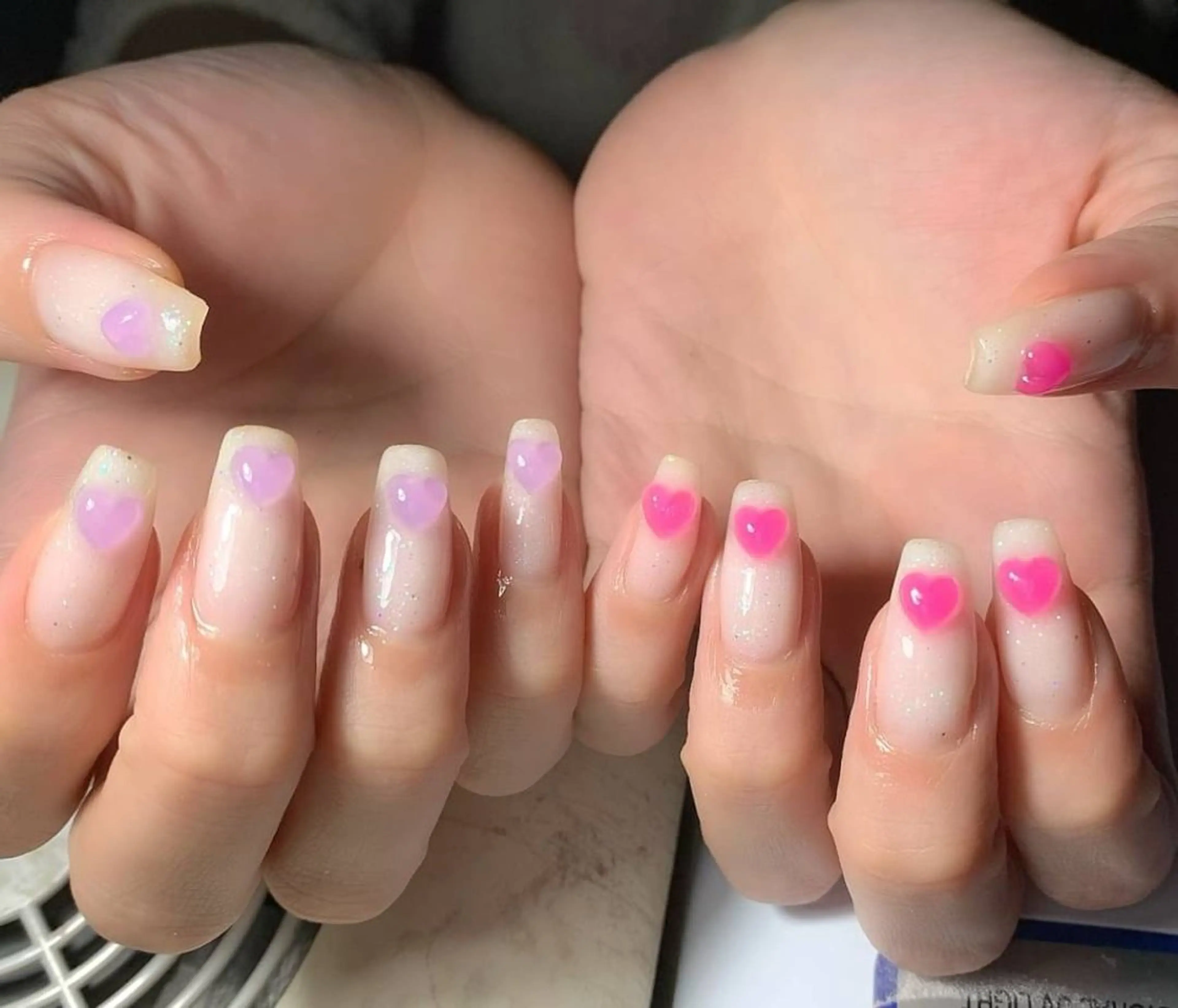 長さ出し10本💅🩵 ワンカラー・グラデーション・フレンチ（オフ込み）の写真