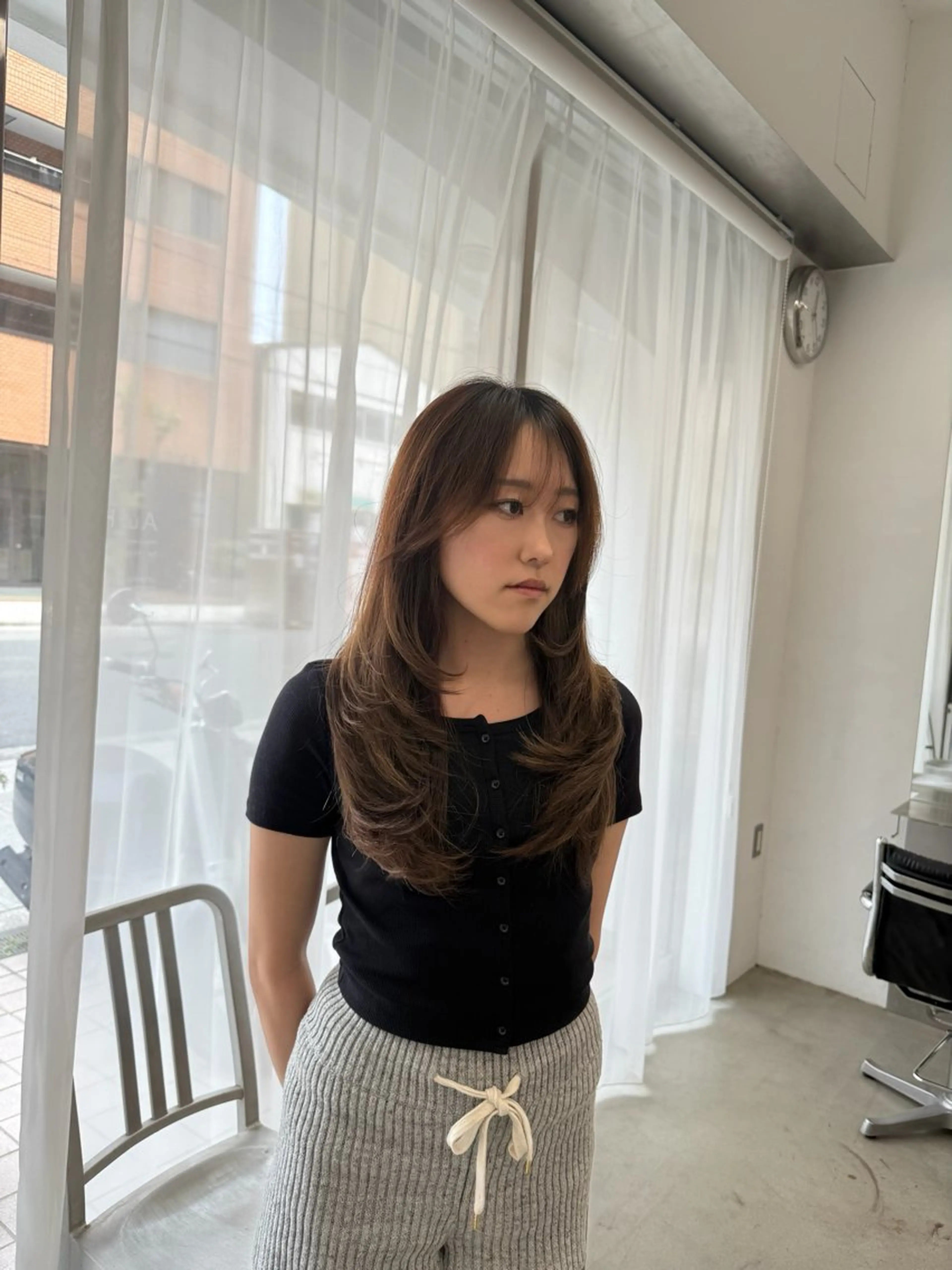 ロング カット ITSUKI/海外× 韓国レイヤーのヘアスタイル