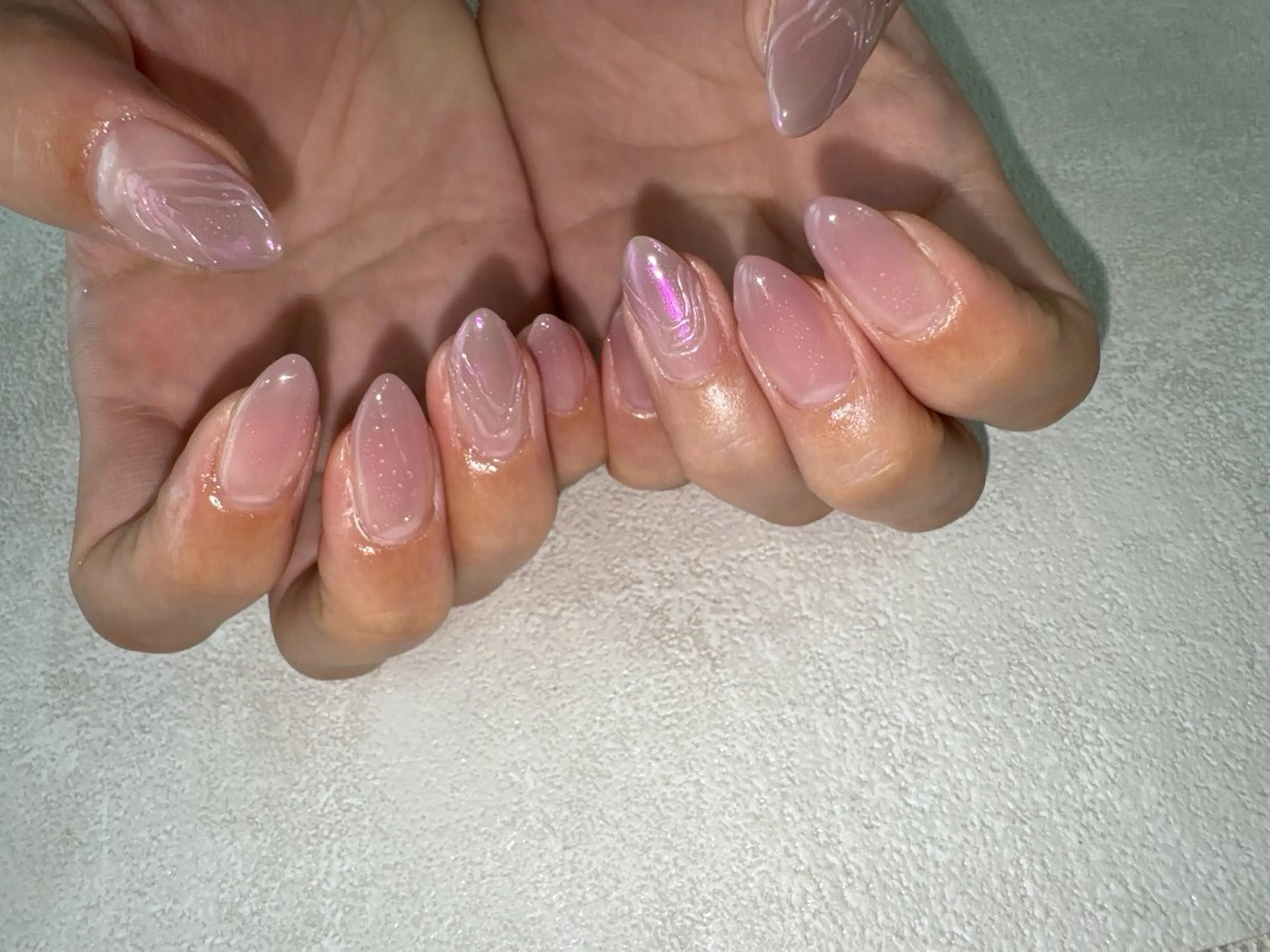 ネイル オーロラネイル フットネイル フレンチネイル ジェルネイル マグネットネイル ハンドネイル kikinail 溝の口のネイルデザイン