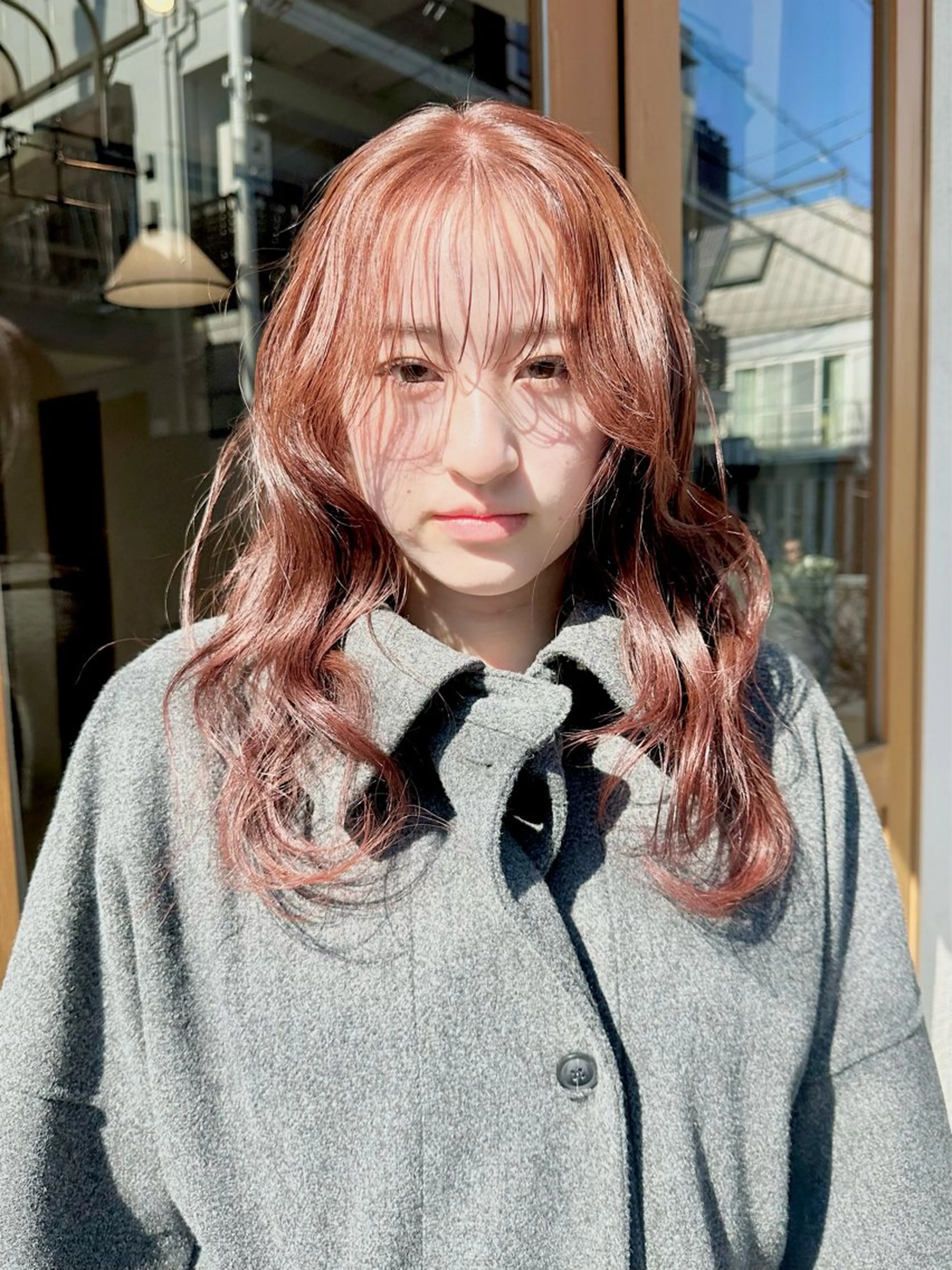 ミディアム カラー カット ヘアカラー トリートメント ヘアセット kai .のヘアスタイル