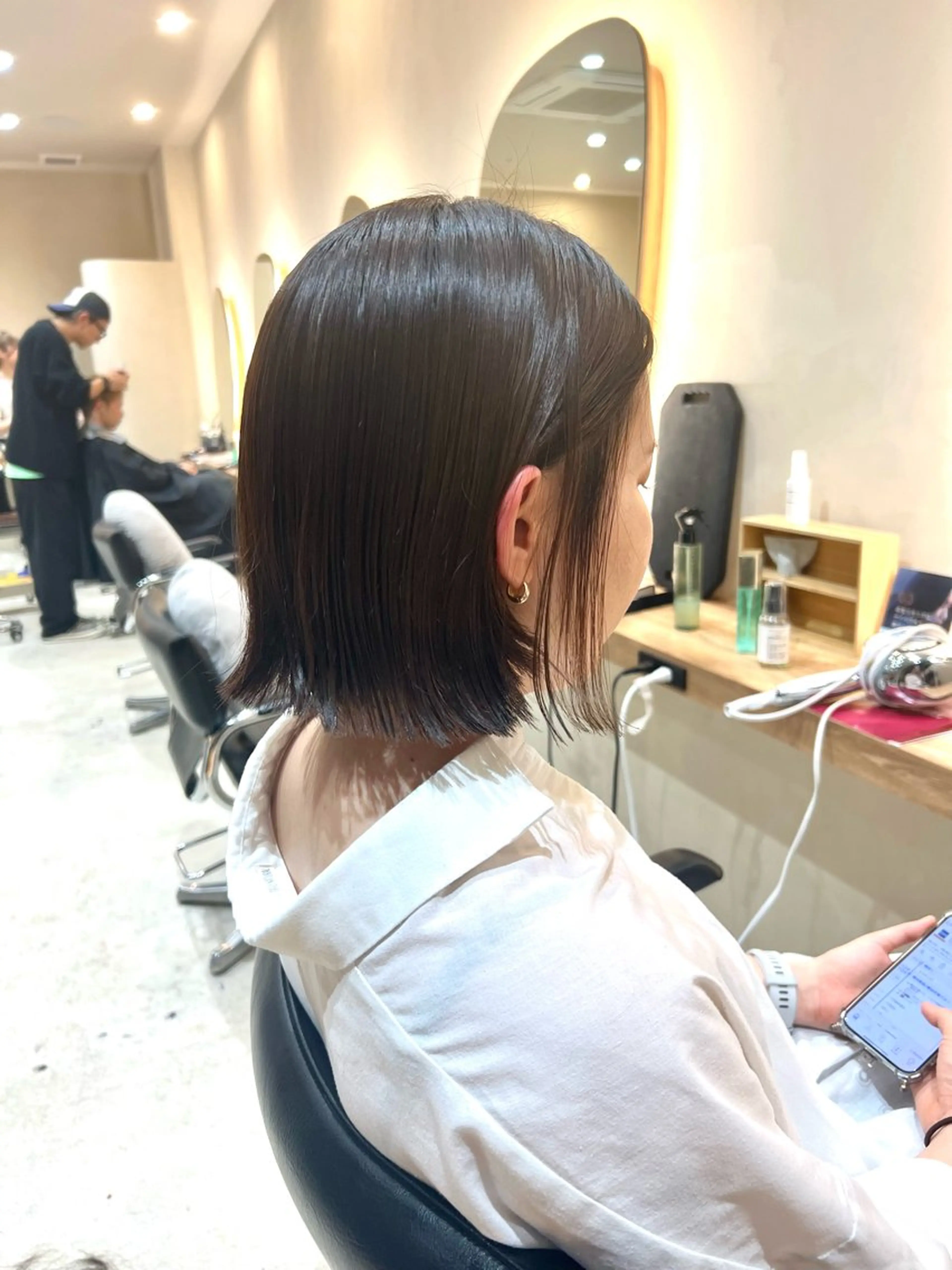 ミディアム 🌈新田 みどり🌈のヘアスタイル