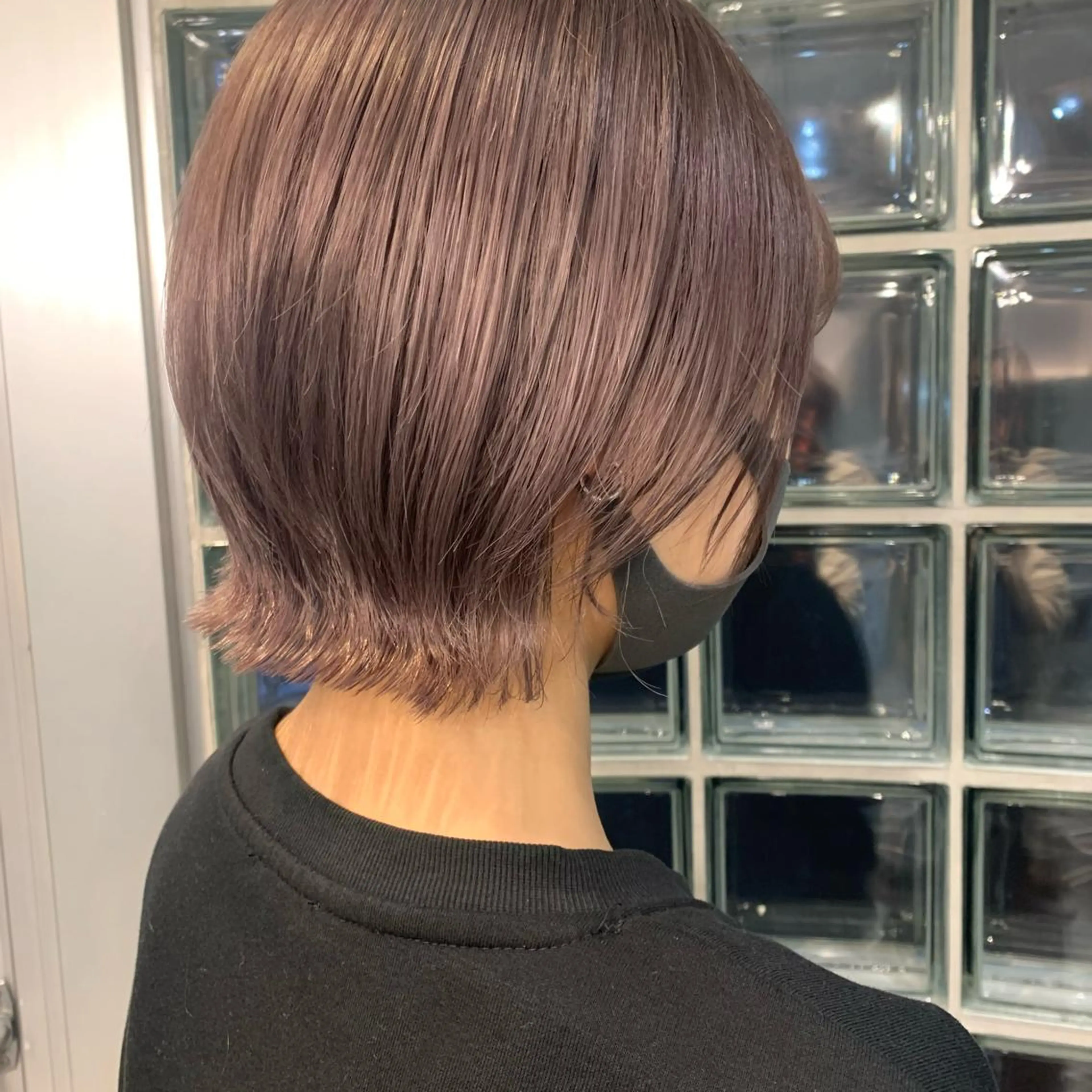 ショート カラー ラベンダーカラー ピンクカラー ピンクラベンダー クレハ :)のヘアスタイル