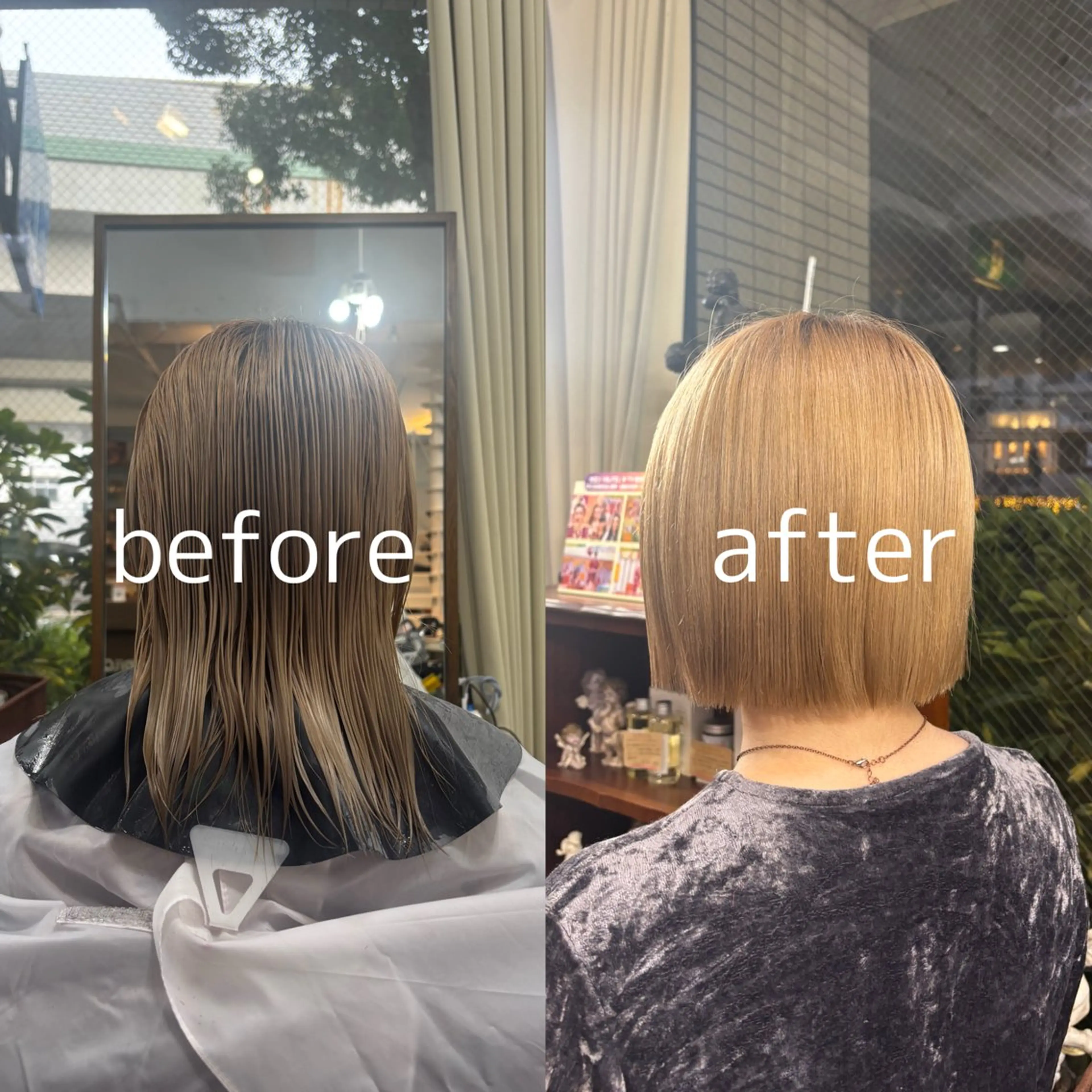 ショート 💎ハイトーン/艶 カラー モエカ💎のヘアスタイル