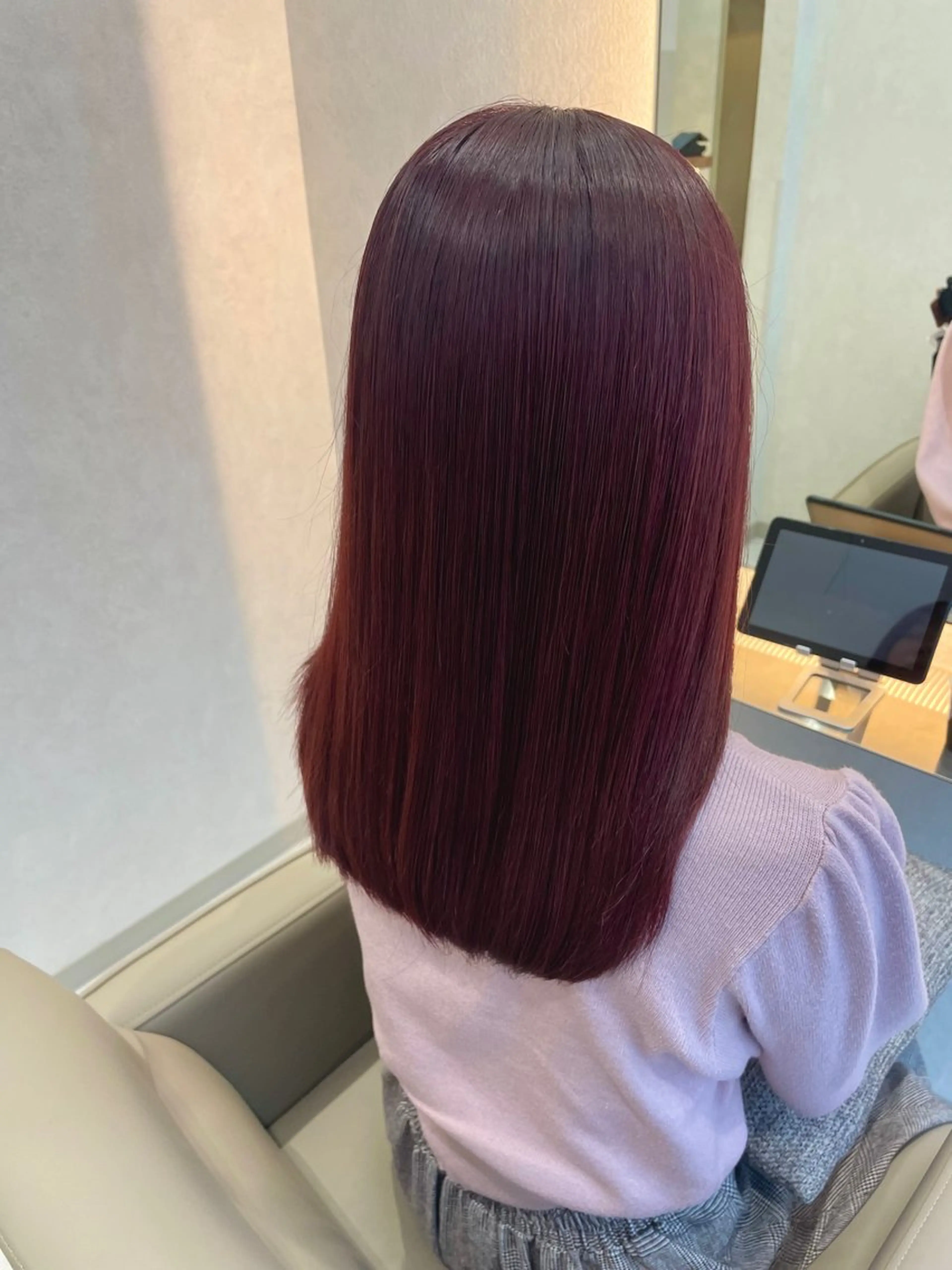 セミロング カラー 透明感カラー カット ヘアカラー トリートメント 髪質改善/レイヤー 本田拓也のヘアスタイル