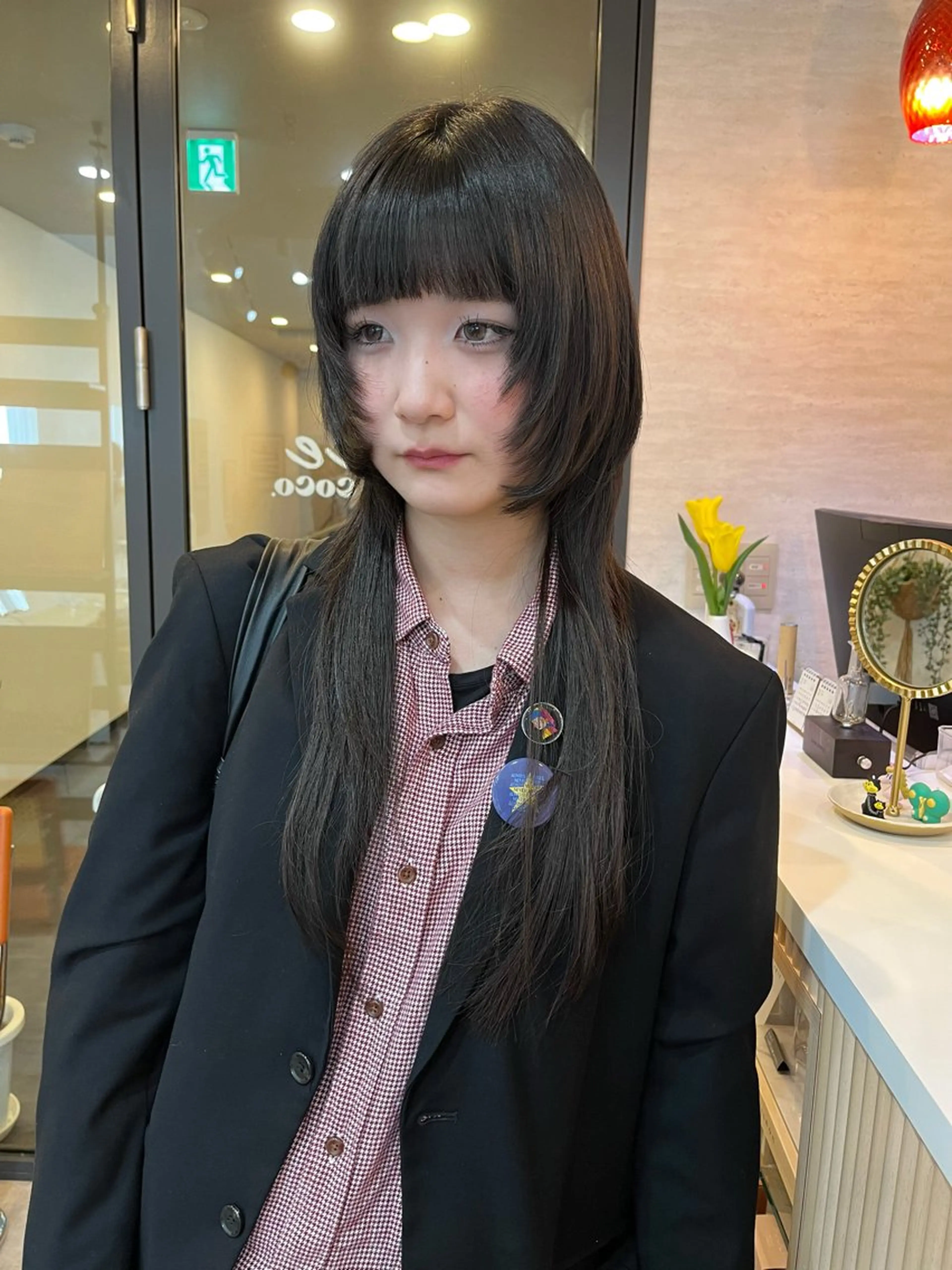 ロング 髪質改善 レイヤーカット トリートメント 酸性ストレート カット トリートメント 髪質改善/レイヤー/ ボブ/磯野史歩のヘアスタイル