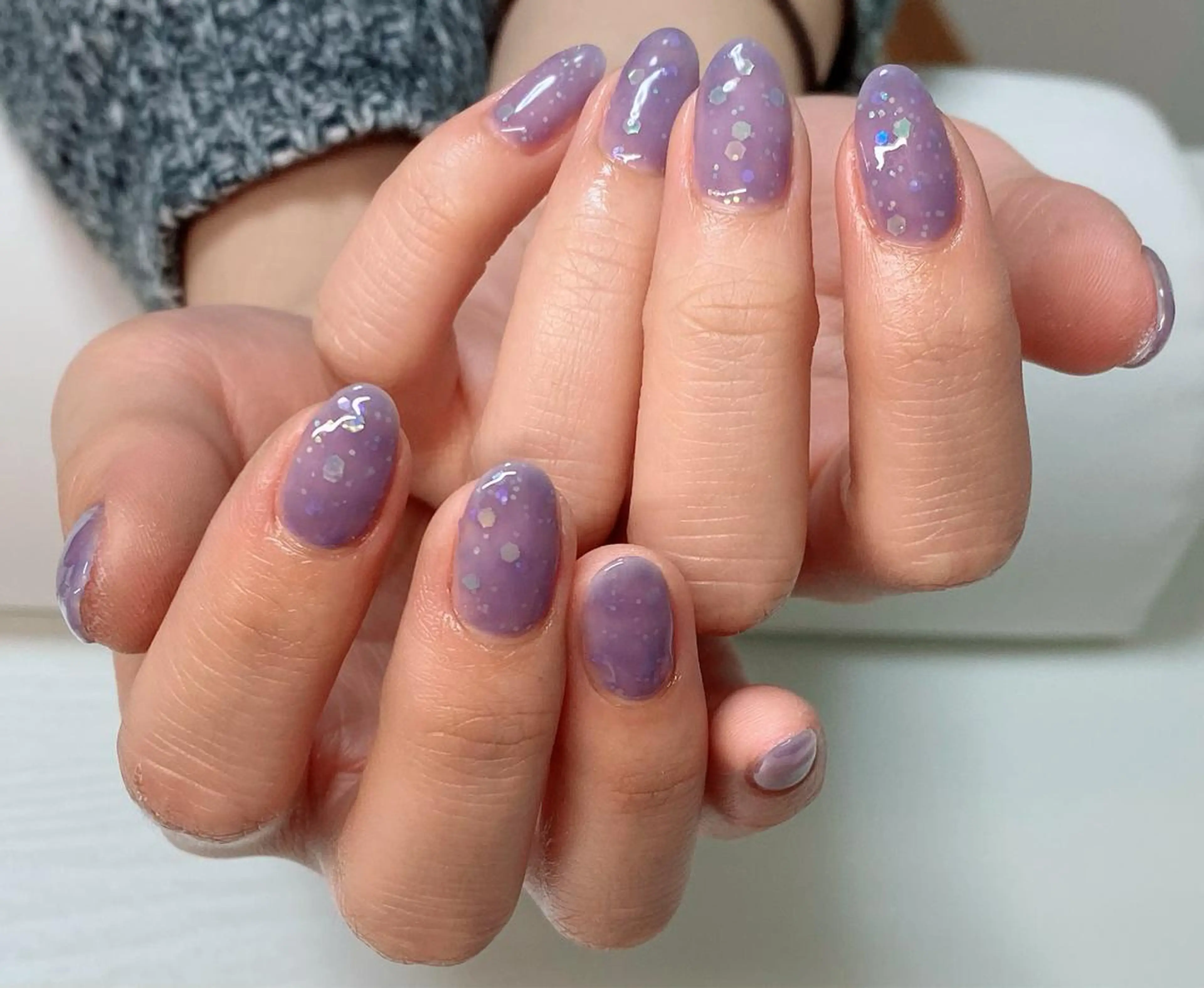 ネイル キラキラネイル ワンカラーネイル eyelash & nail  AN所属・eyelash & nail  ＡＮのマツエク・マツパデザイン