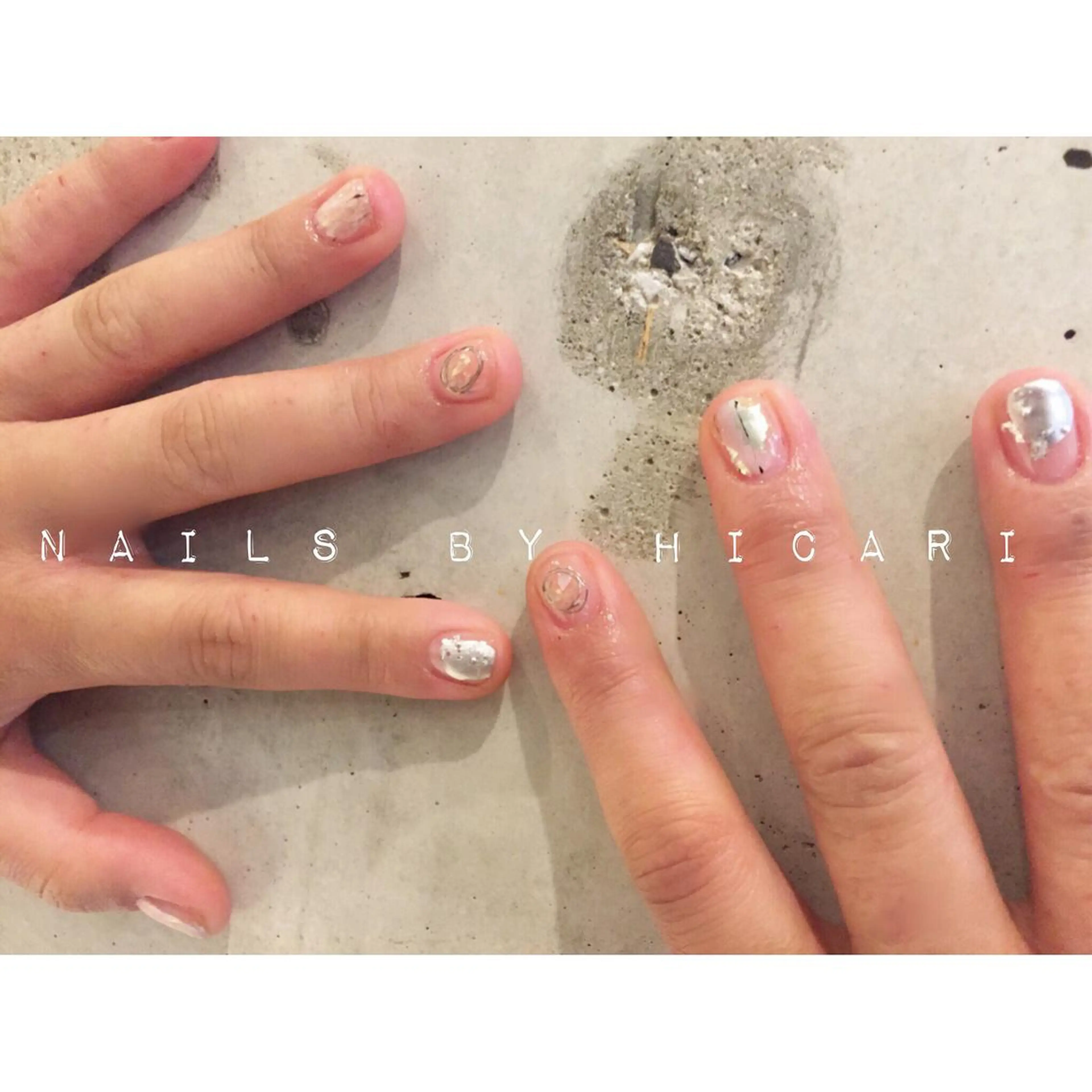 カラー ネイル マツエク・マツパ ジェルネイル ニュアンスネイル パラジェル illum hicariのネイルデザイン